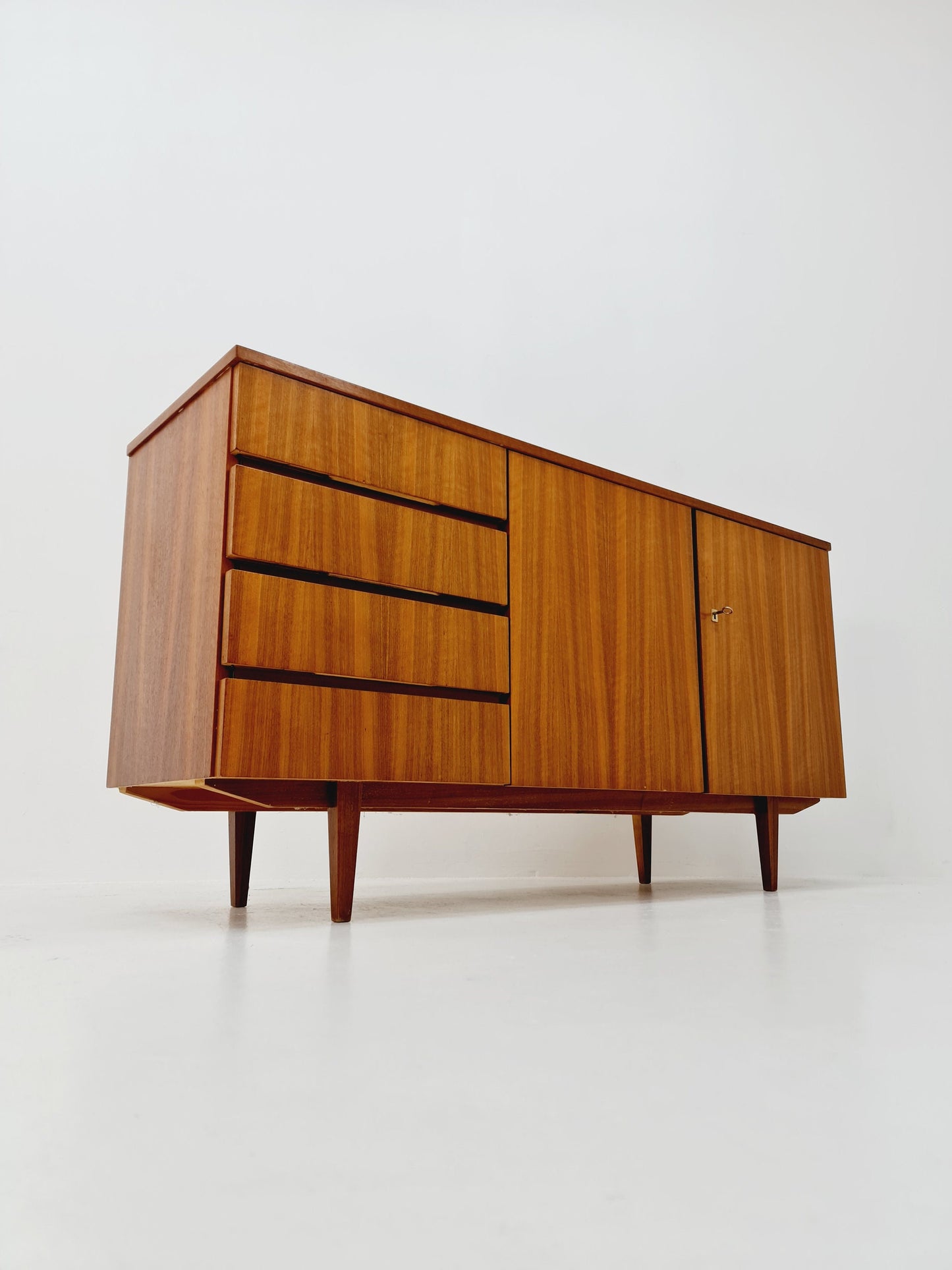 Mid Century Modern German walnut sideboard, 1960s
