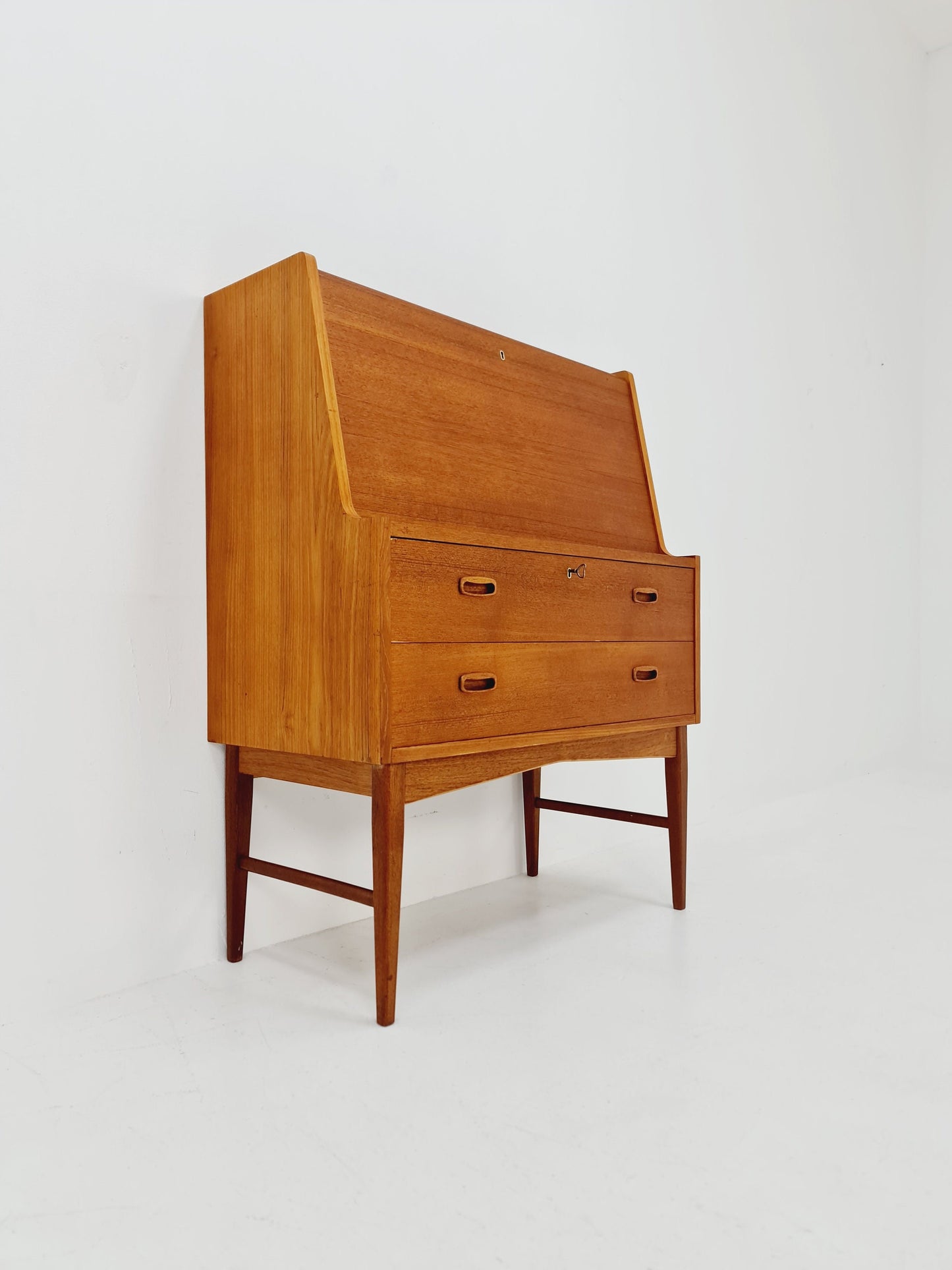 Midcentury Danish vintage teak secretary, vanity /Make up table By Arne Wahl Iversen, 1960s