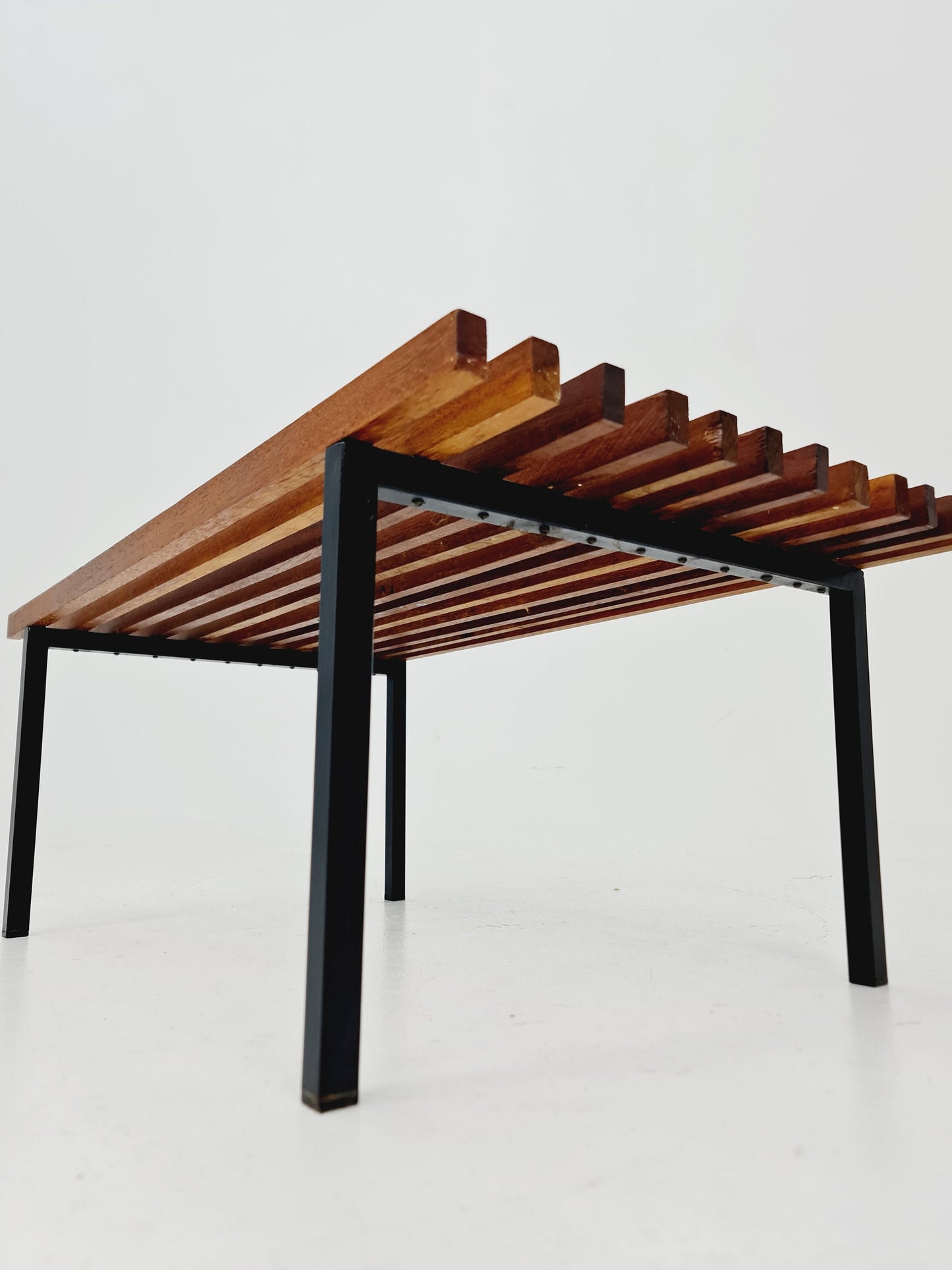 Mid century bench by Wiener Werkstätten "Sapelli Mahogany", Austria, 1960s