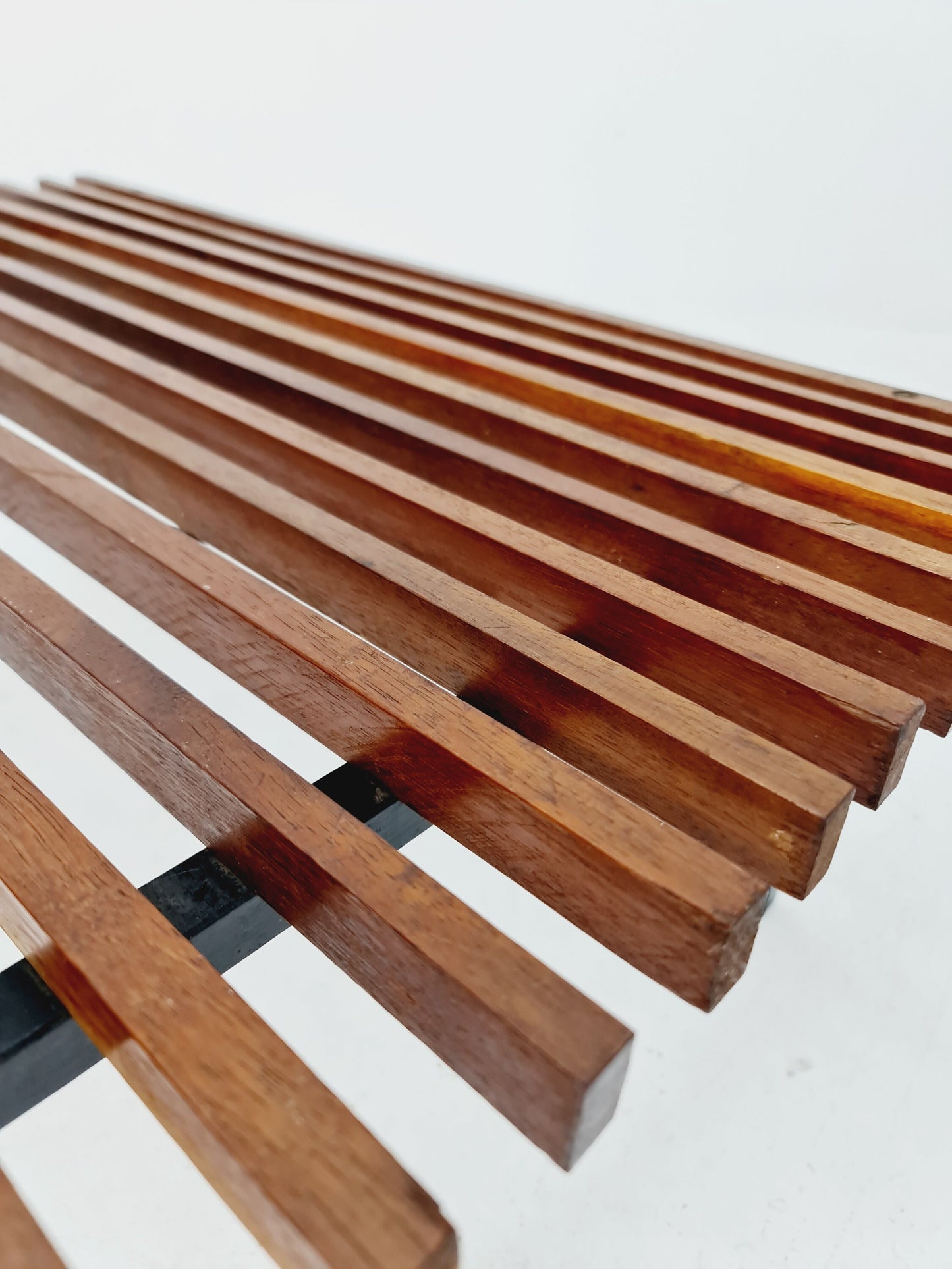 Mid century bench by Wiener Werkstätten "Sapelli Mahogany", Austria, 1960s