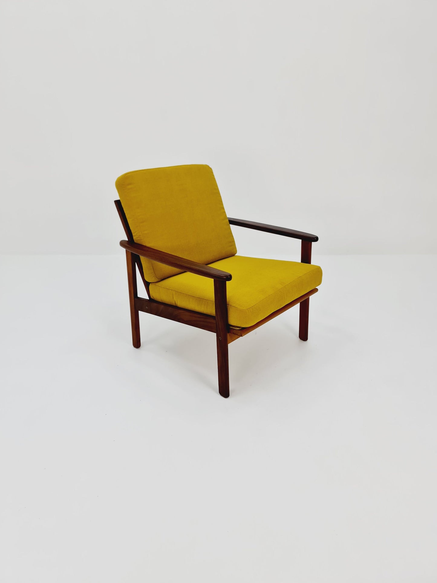 Mid-century German Teak lounge armchair, 1960s