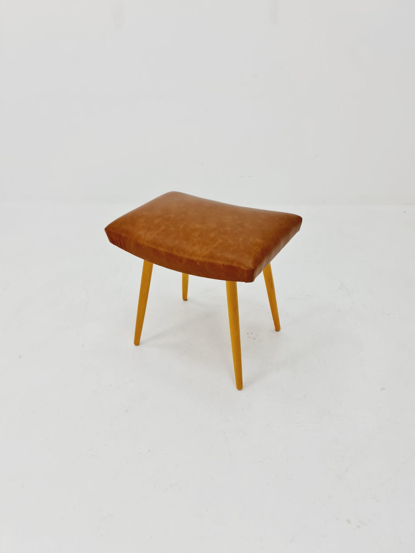 Mid century modern German ottoman/footstool make up stool from the 50s