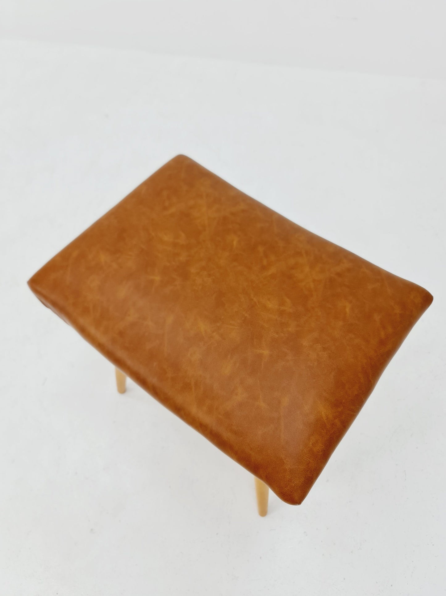 Mid century modern German ottoman/footstool make up stool from the 50s
