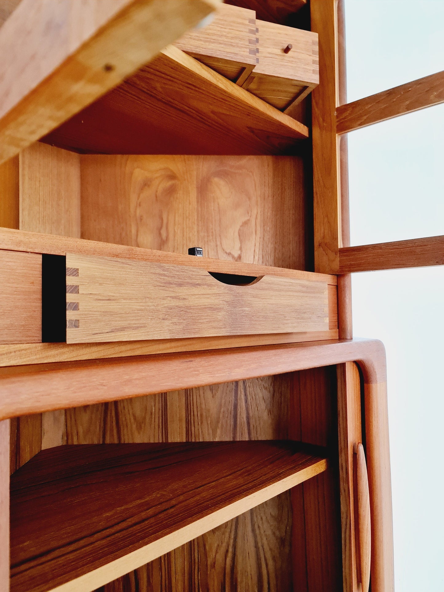 Mid Century Modern danish corner cabinet teak By Dyrlund , 1960s