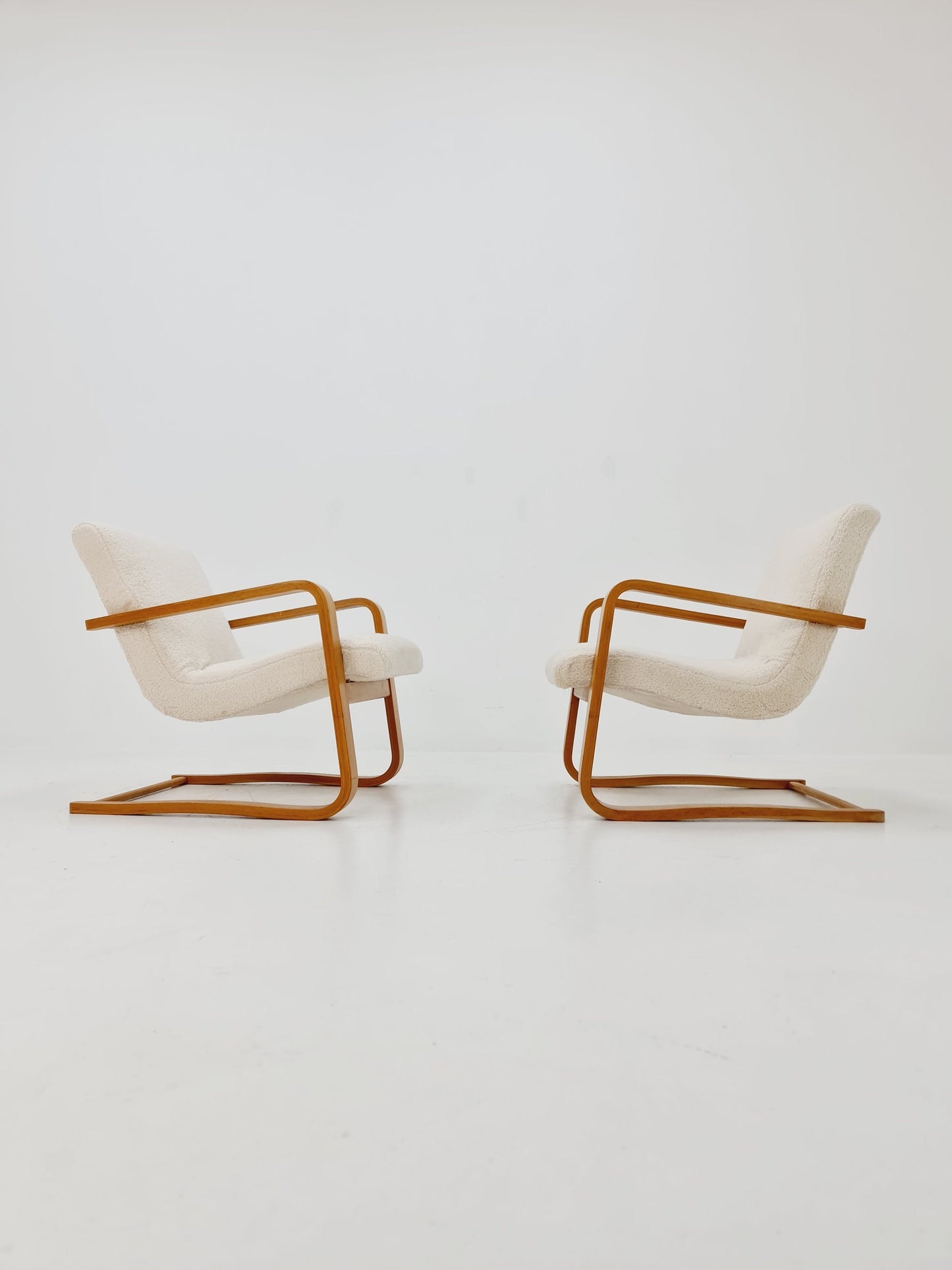 Mid-century pair of German lounge armchair, Bentwood 1960s
