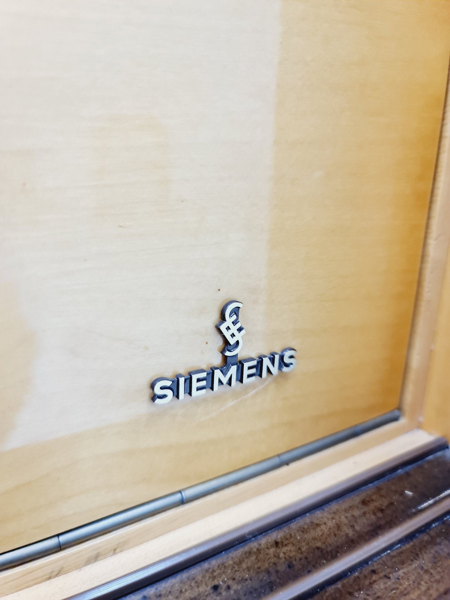 Mid Century Modern German record player, radio by Siemens , 1950s