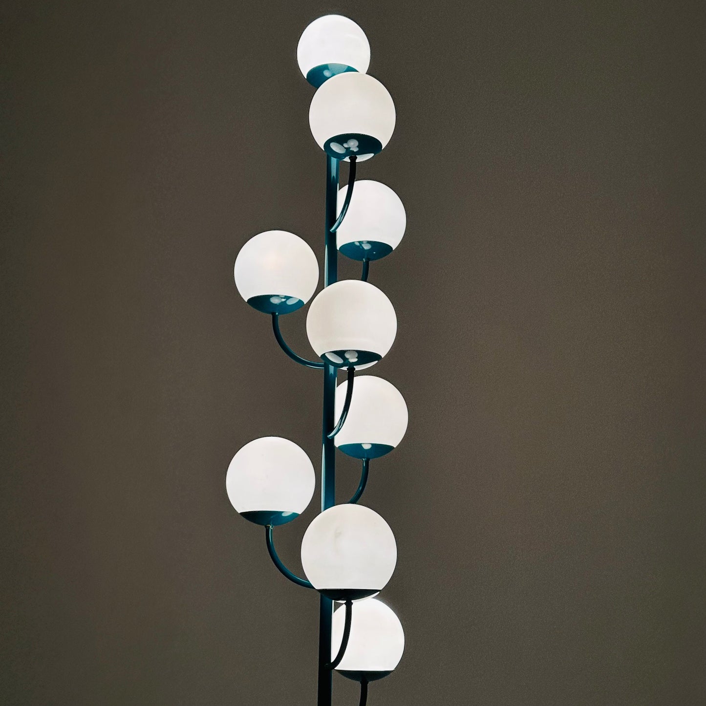 Mid century iconic 9-light floor lamp from Kaiser Leuchten,Germany 1970s