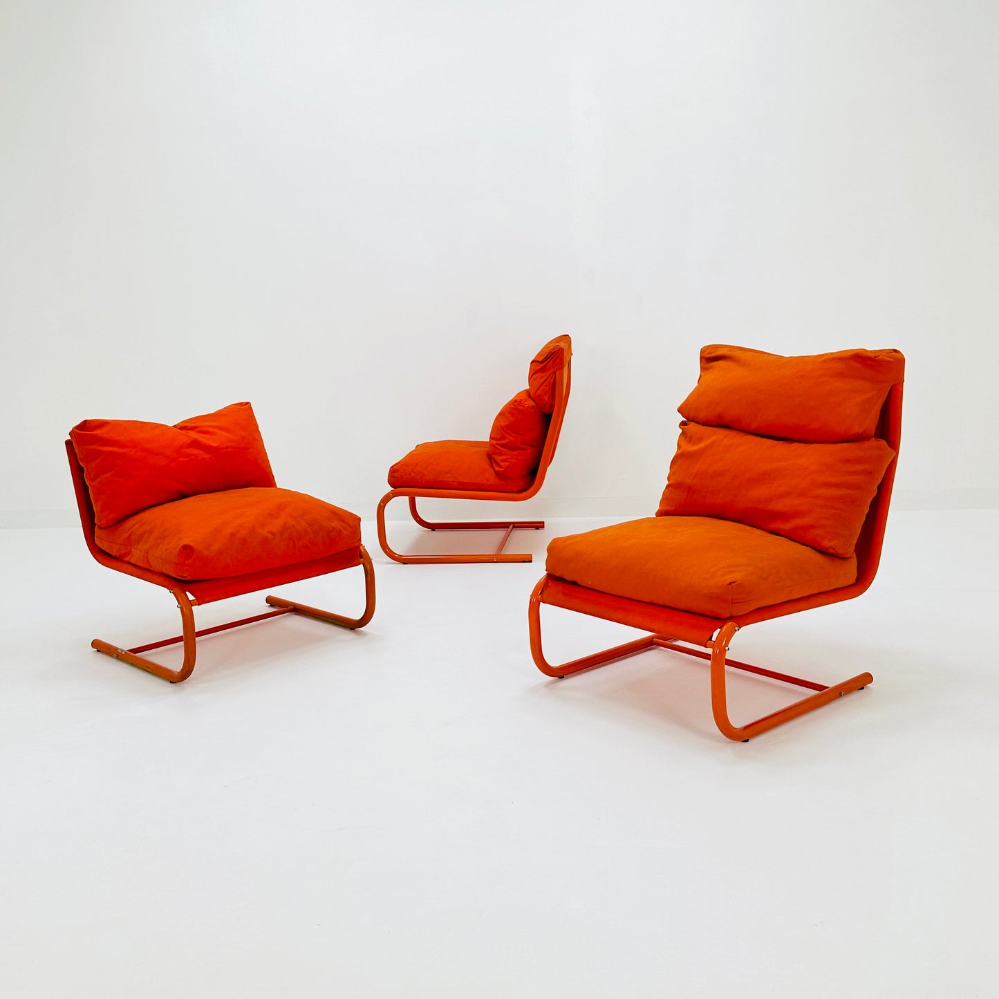 1 of 2 Space age Stuns lounge chairs by Jan Dranger & Johan Huldt for Innovator Sweden 1970s