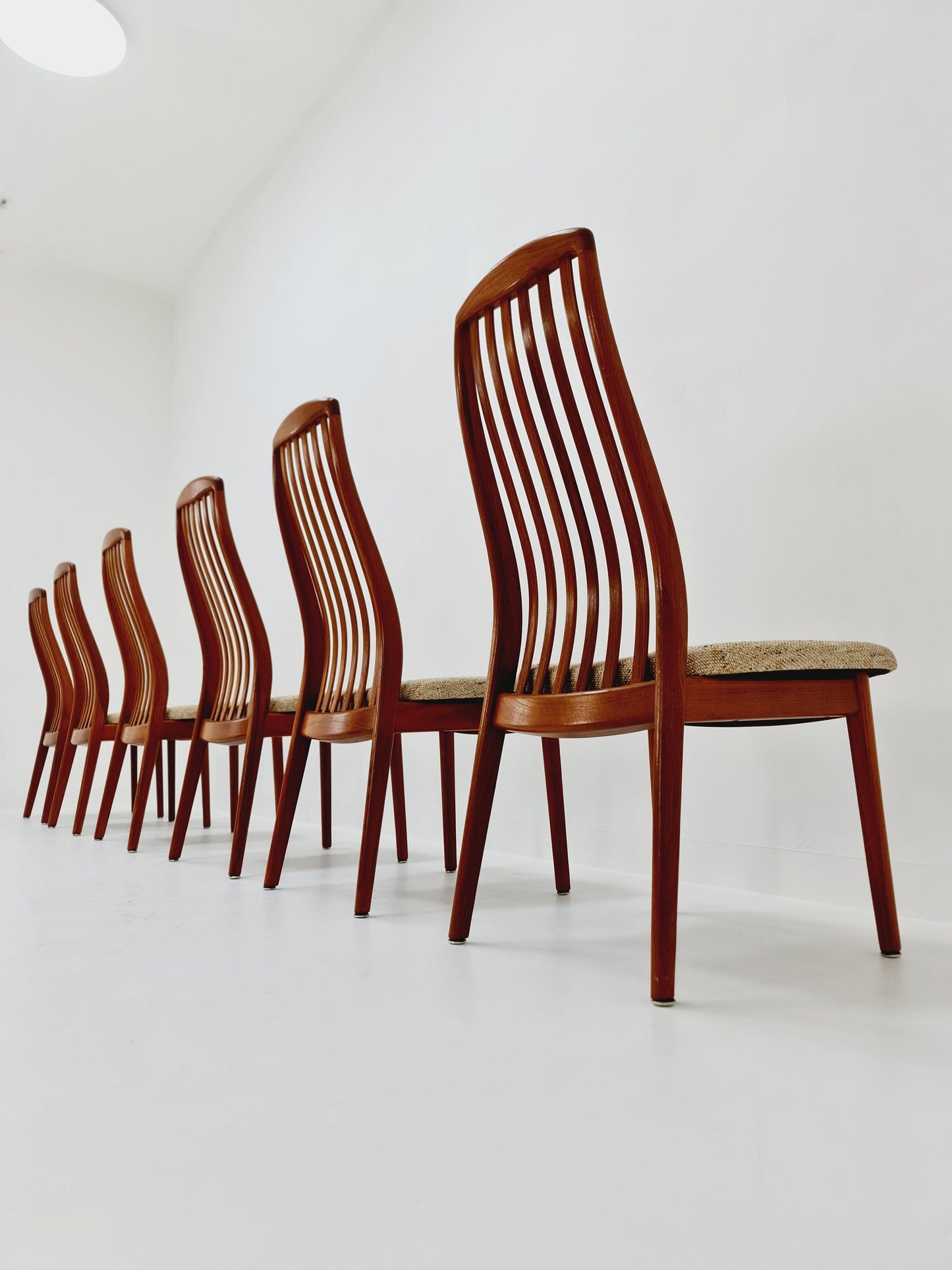 Danish teak dining chairs by Schou Andersen 1960s, set of 6