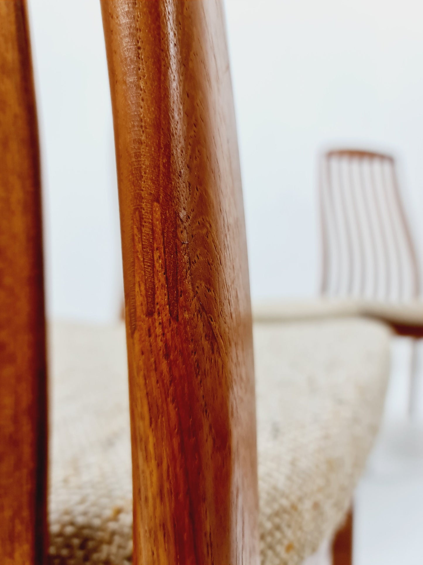 Danish teak dining chairs by Schou Andersen 1960s, set of 6
