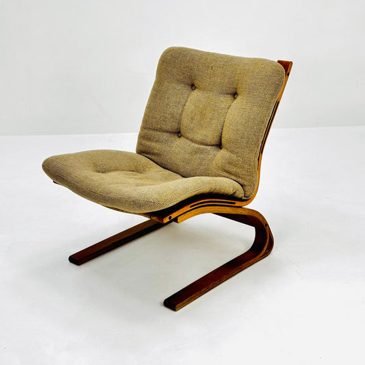 Mid century Norwegian Kengu lounge chair by Elsa & Nordahl Solheim for Rybo Rykken - 1970s