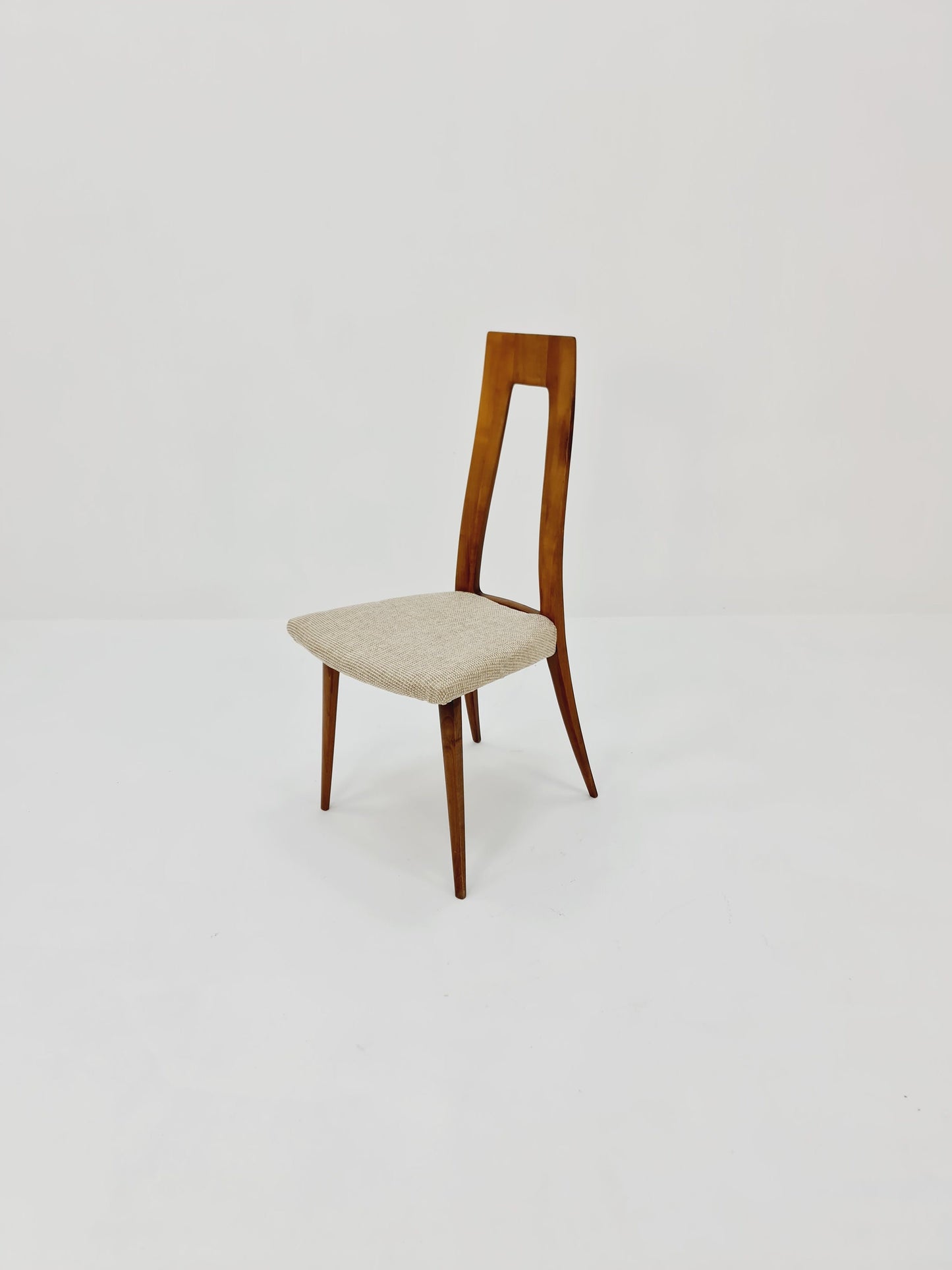 Vintage German Walnut dining/desk chair by Ernst Martin Derringer, 1960s