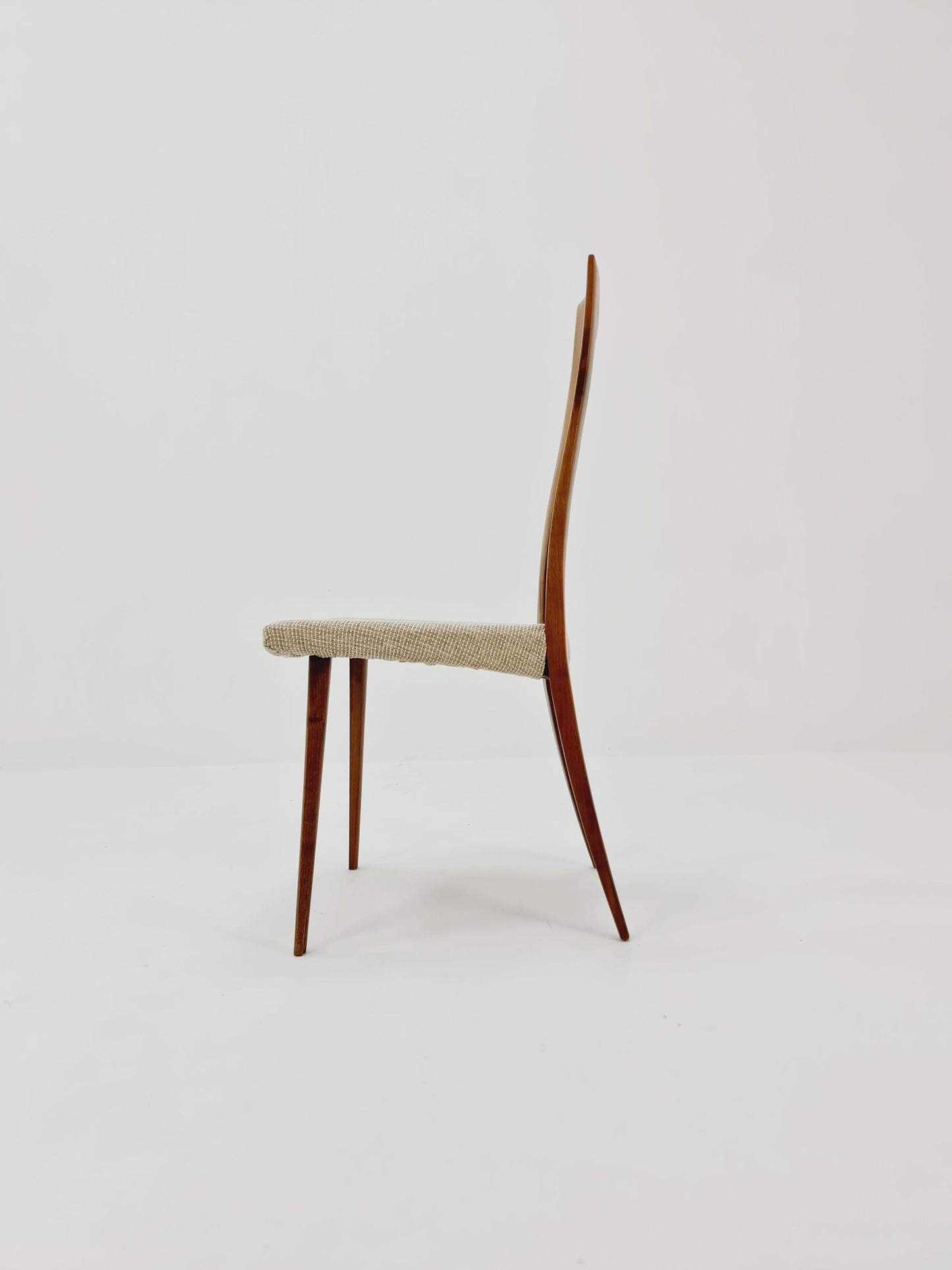 Vintage German Walnut dining/desk chair by Ernst Martin Derringer, 1960s