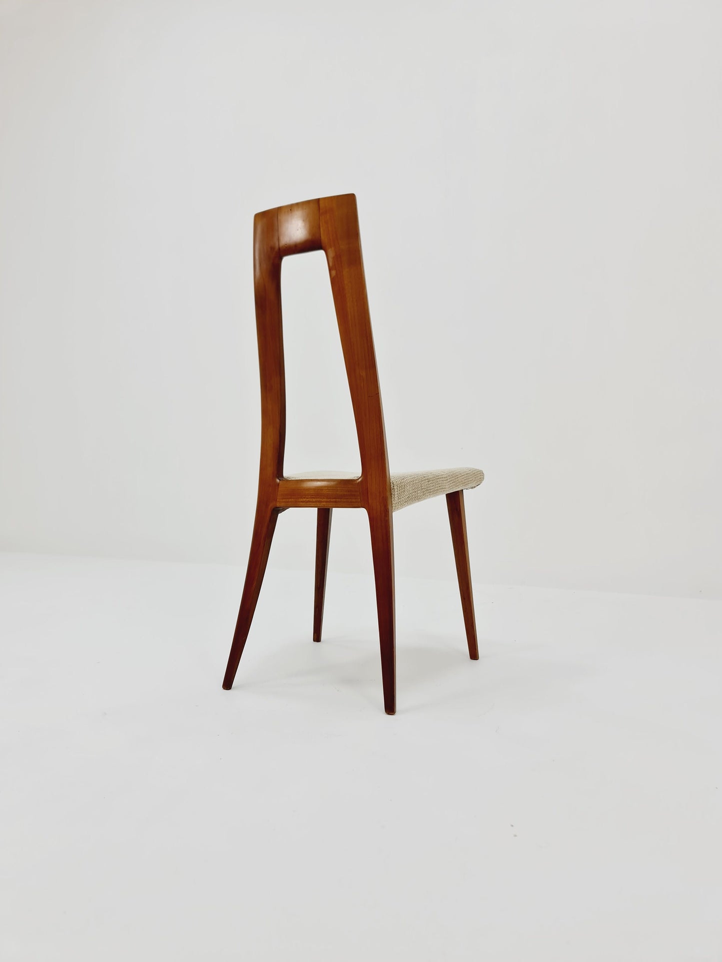 Vintage German Walnut dining/desk chair by Ernst Martin Derringer, 1960s