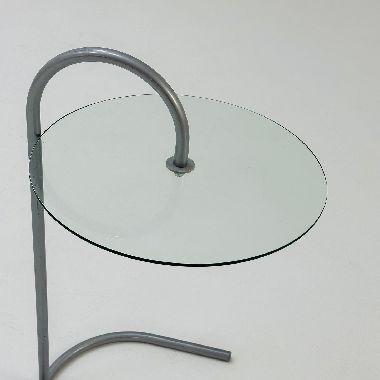 Set of 2 Rare Vintage Ikea Ry Coffee Side Table Glass Aluminum Light Weight.