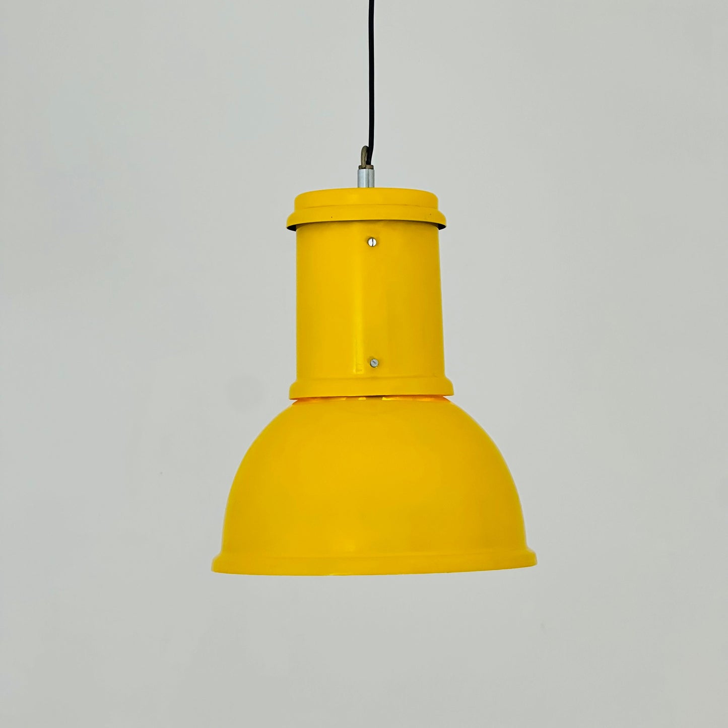1 of 15 Bauhaus industrial Fontana Arte-metal Ceiling lamp, Italy 1970s