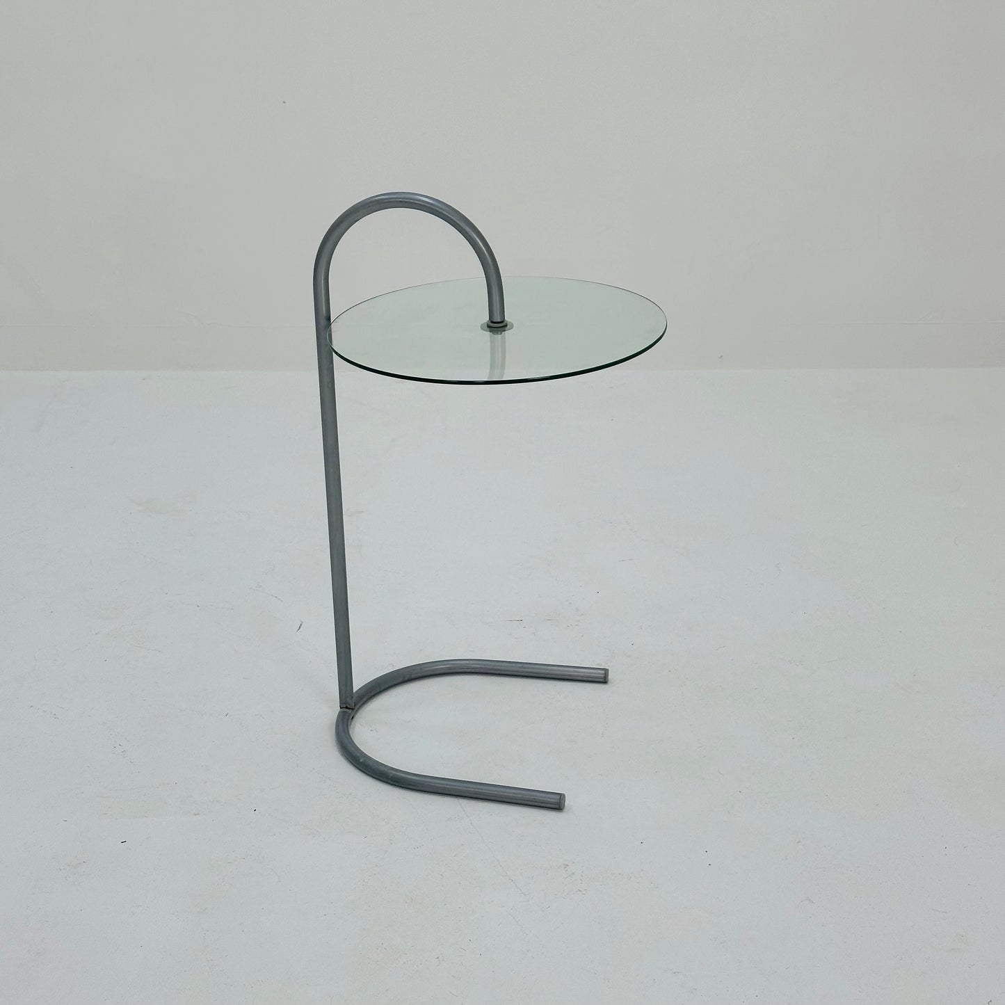 Bauhaus Vintage Ikea Ry Coffee Side Table Glass Aluminum 1980s