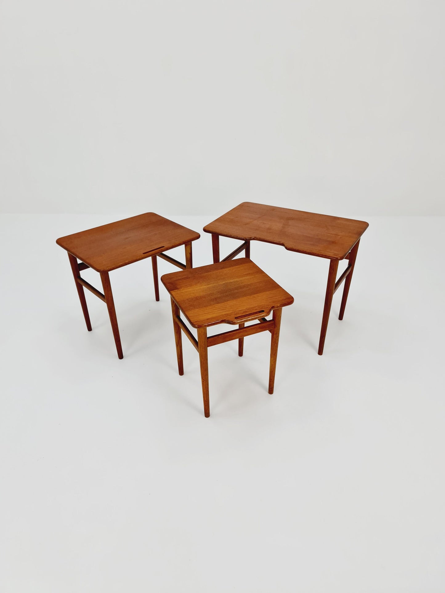 Midcentury Danish teak Nesting Tables by Kurt Ostervig for Janson Möber , 1960s