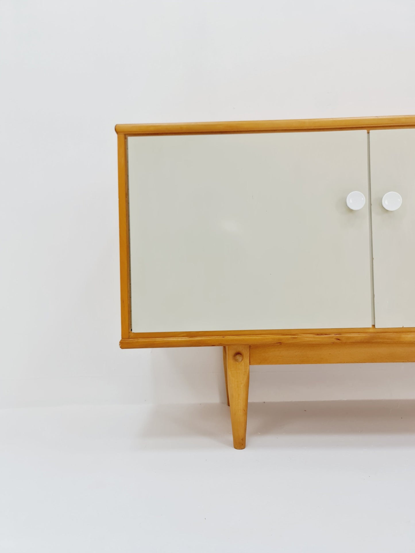 Rare Mid Century Modern German Beech Sideboard by Behr Möbel, 1970s