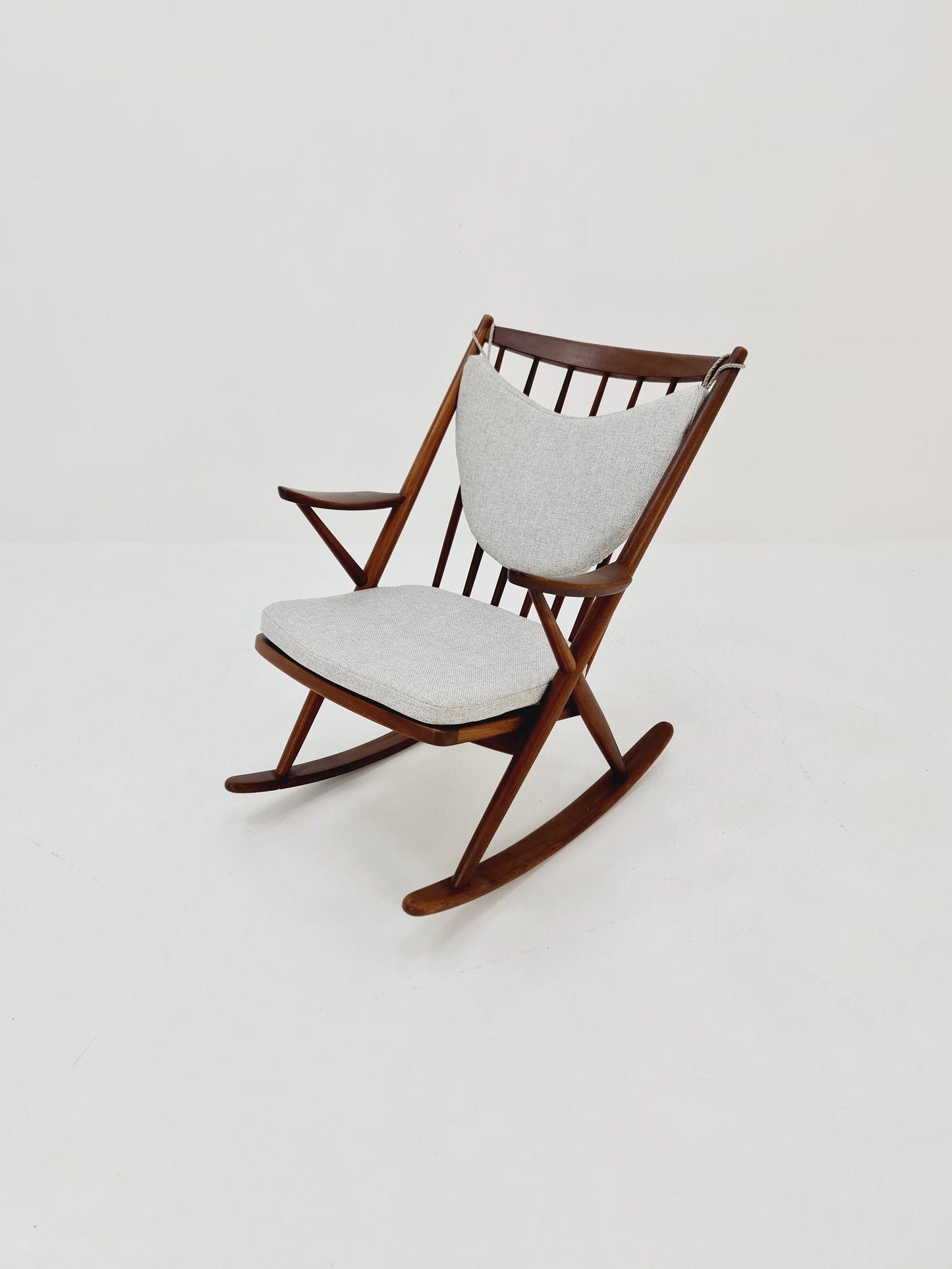 Danish teak Rocking Chair by Frank Reenskaug for Bramin, 1960s
