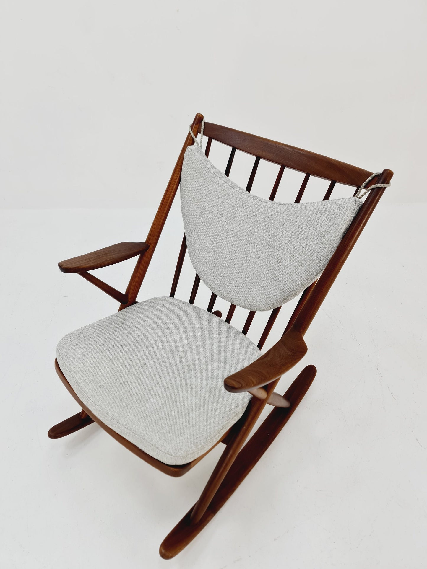 Danish teak Rocking Chair by Frank Reenskaug for Bramin, 1960s