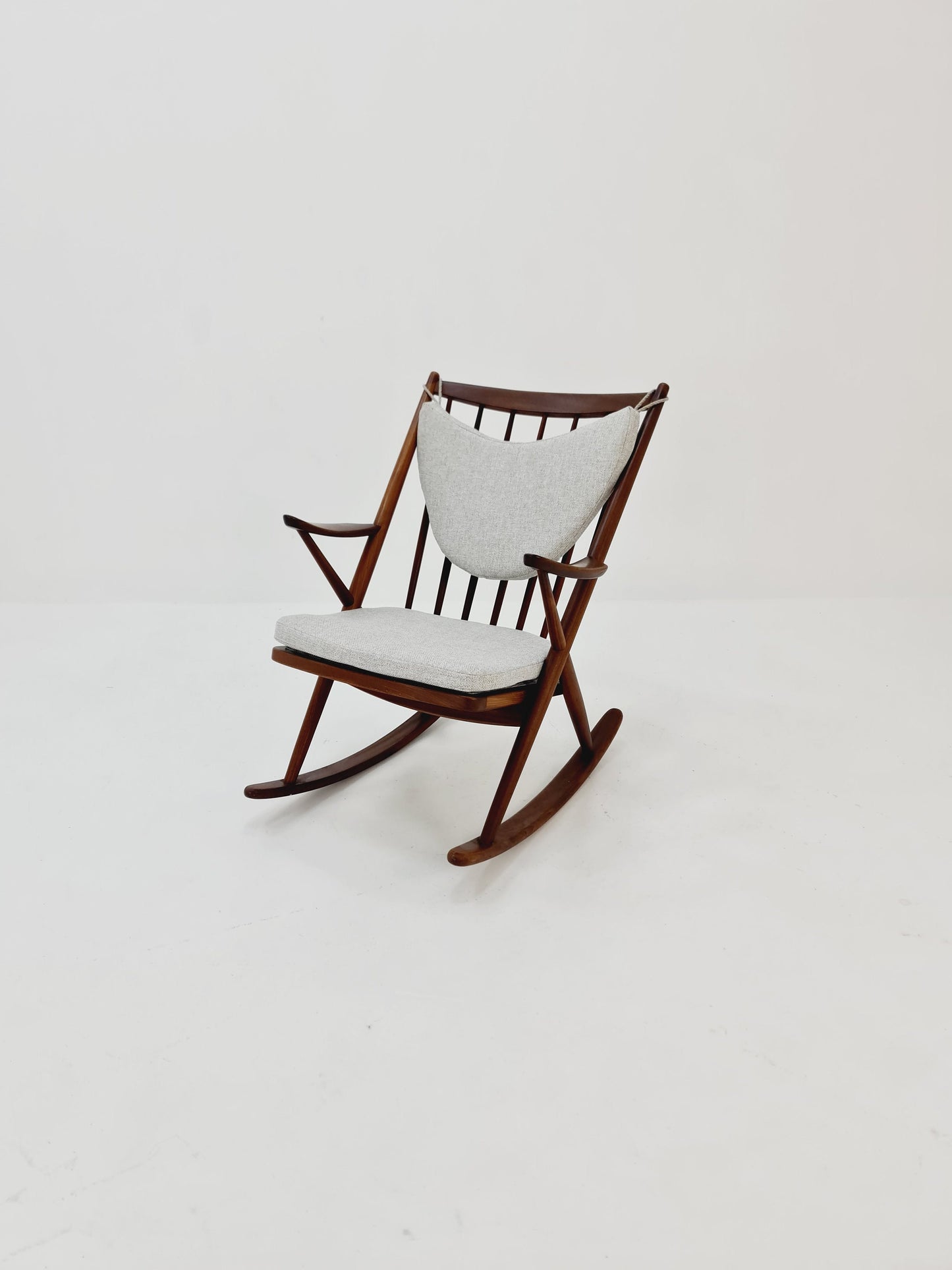 Danish teak Rocking Chair by Frank Reenskaug for Bramin, 1960s