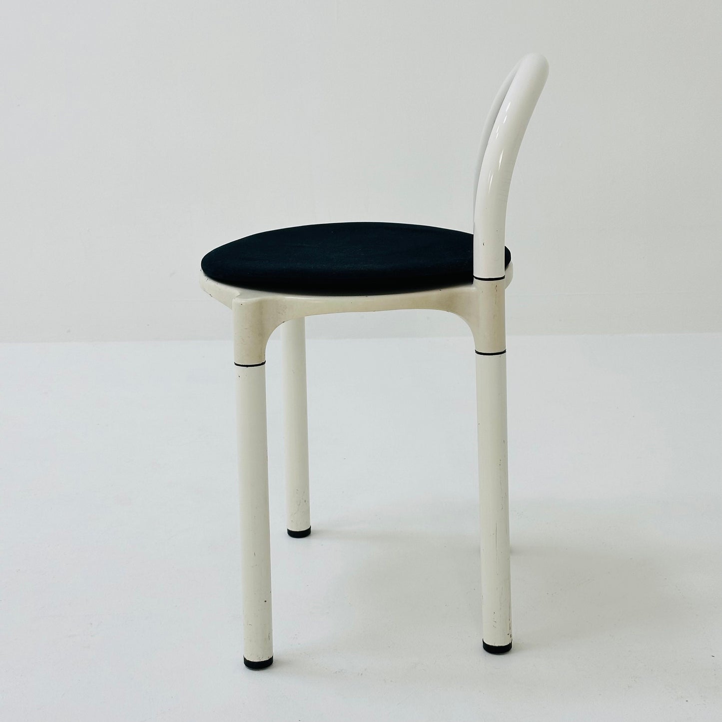 Space age white Polo stool by Anna Castelli for Kartell, 1970s