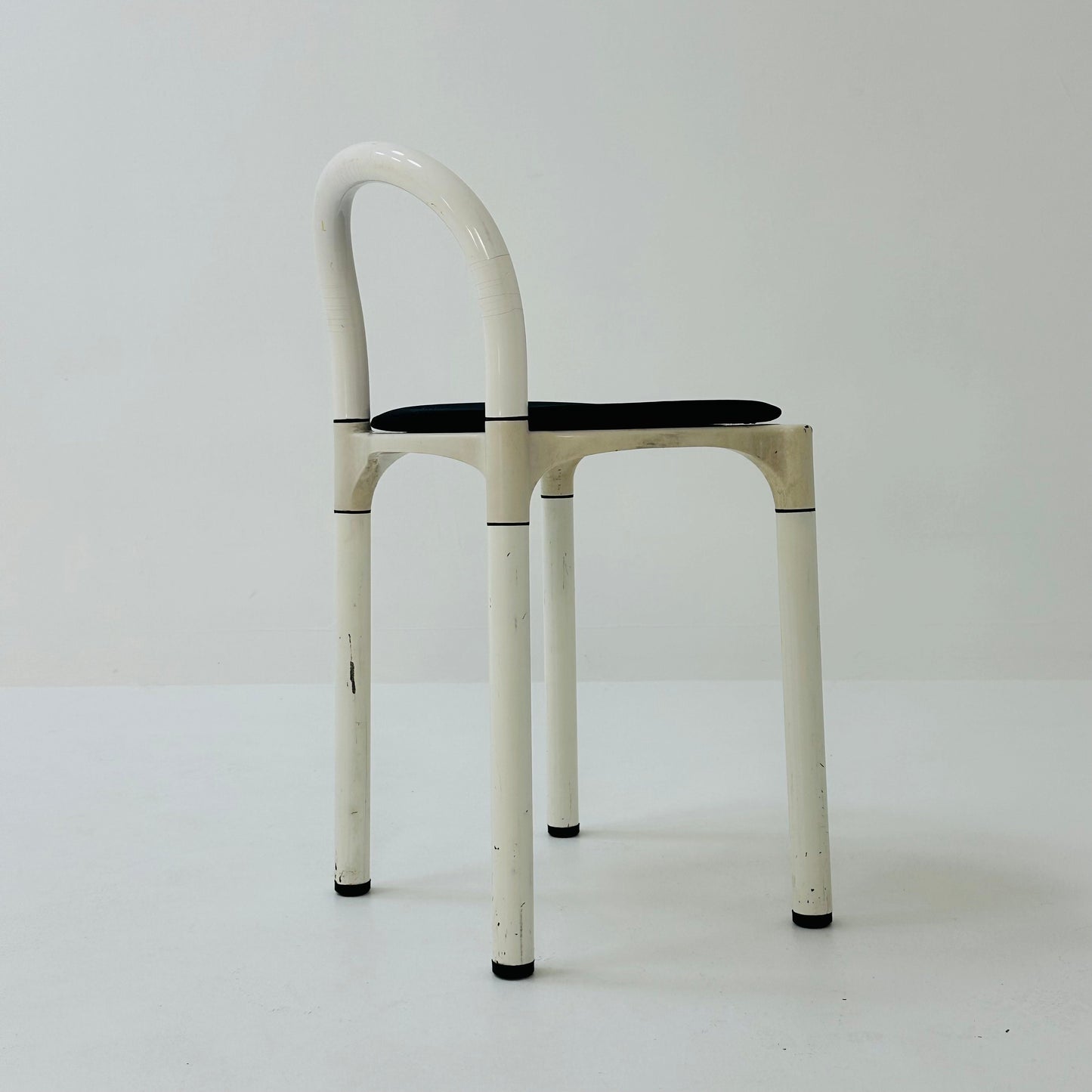 Space age white Polo stool by Anna Castelli for Kartell, 1970s