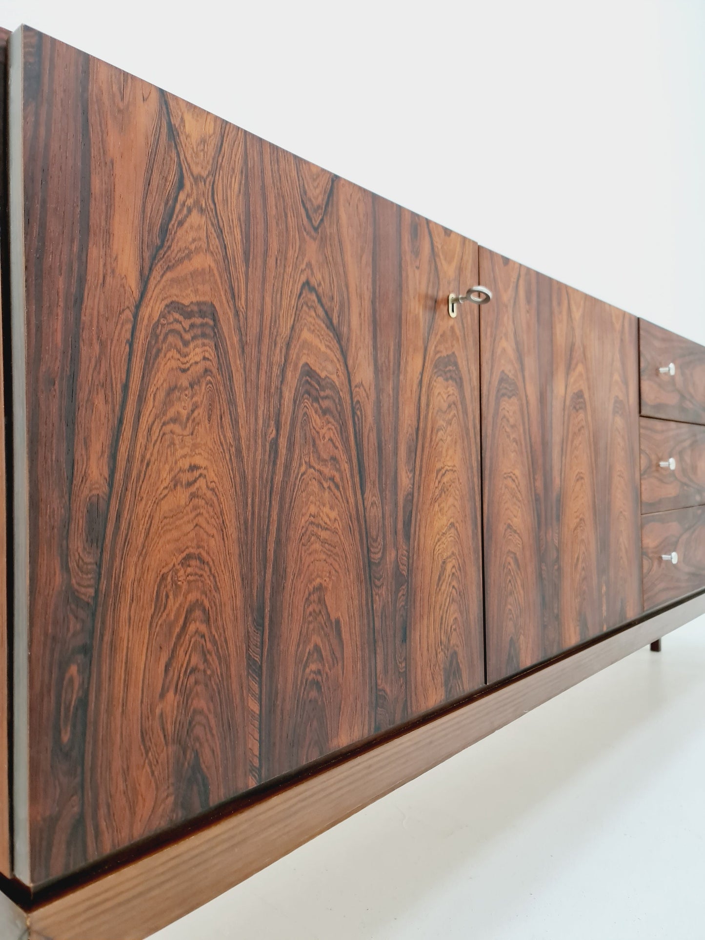 Rare Mid Century Modern German rosewood Sideboard by Palette Mööbel , 1950s