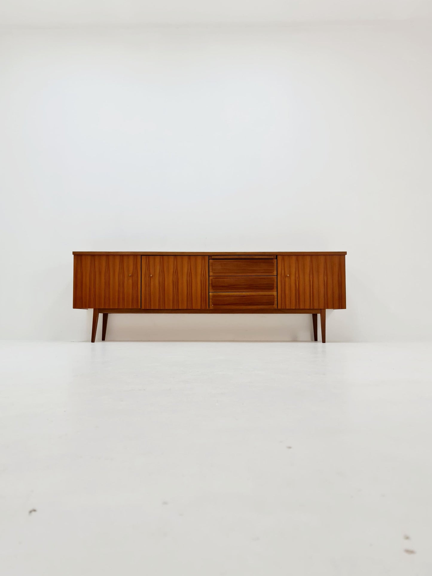 Big Mid Century Modern German walnut Sideboard, 1960s