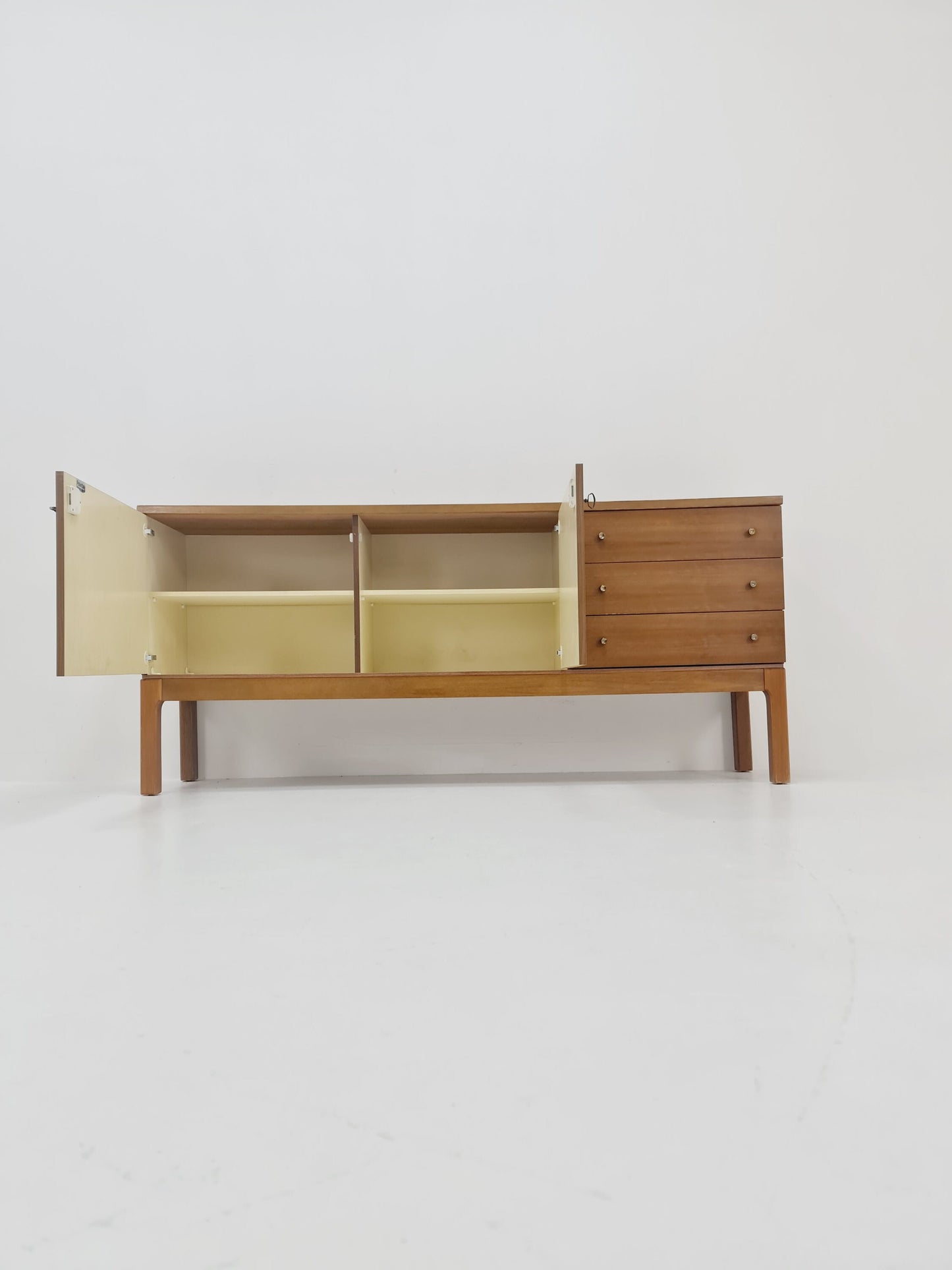 Mid Century Modern German walnut Sideboard by Palette Mööbel , 1960s