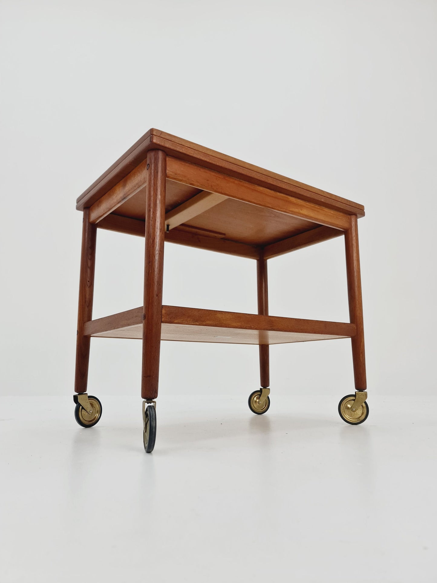 Vintage mid century danish trolley in teak By Grete jalk for Poul Jeppesens , 1960s