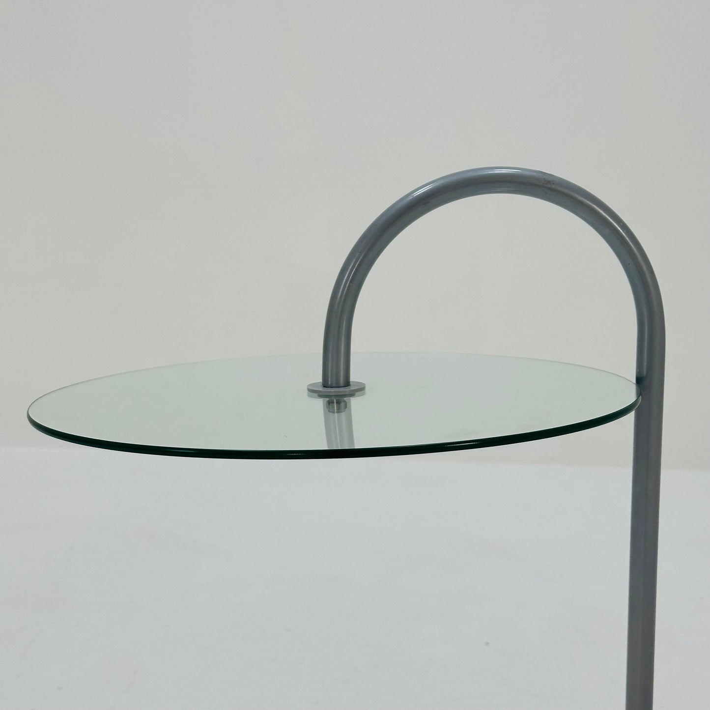 Set of 2 Rare Vintage Ikea Ry Coffee Side Table Glass Aluminum Light Weight.