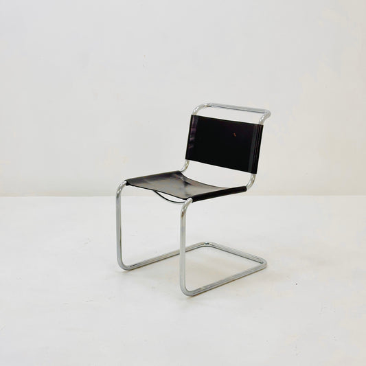 Mid-Century Vintage S33 brown chair from Mart Stam by Fasem Italy 1980er