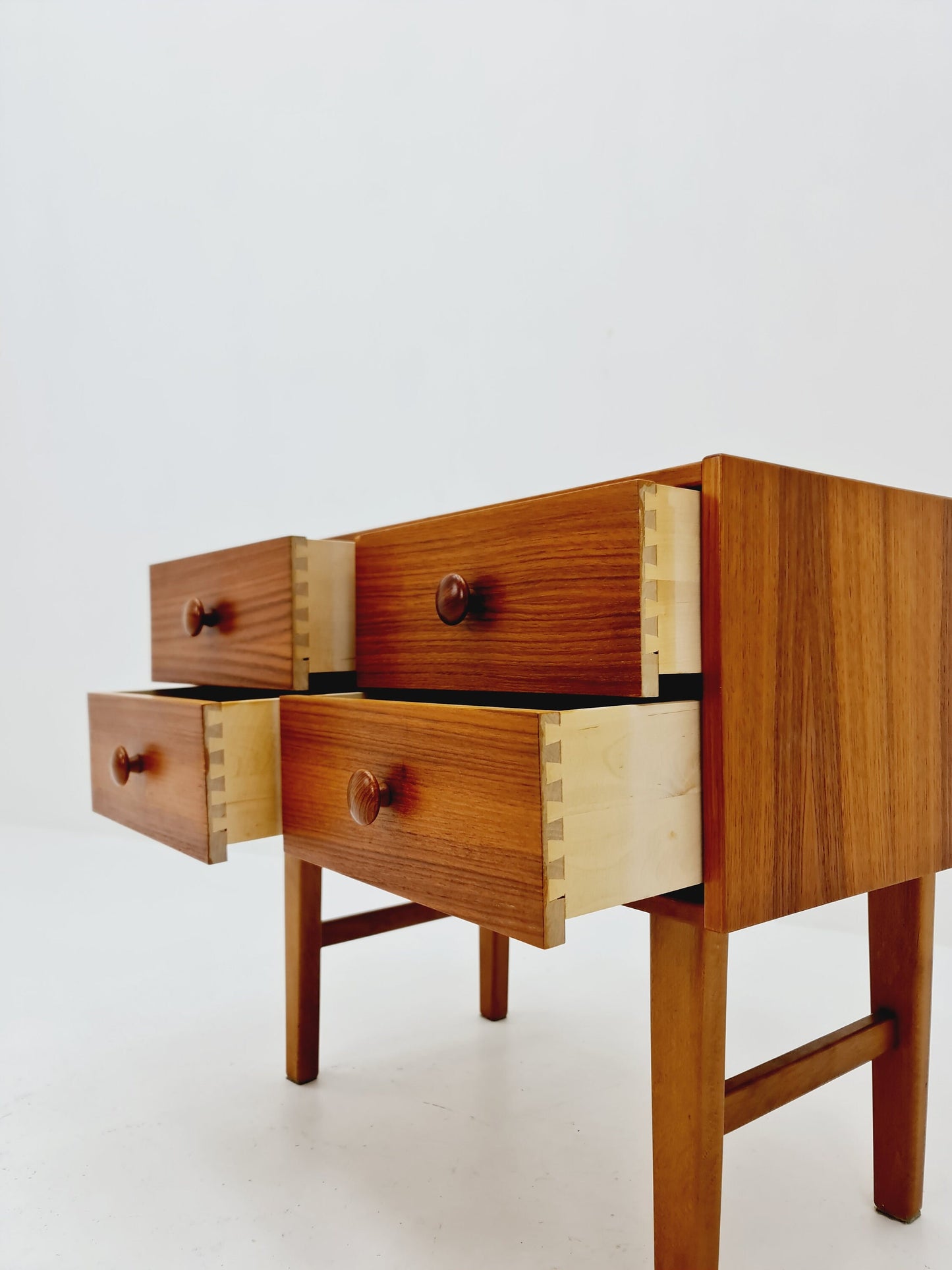 Small Midcentury danish teak chest of drawers, 4 drawers, 1960s