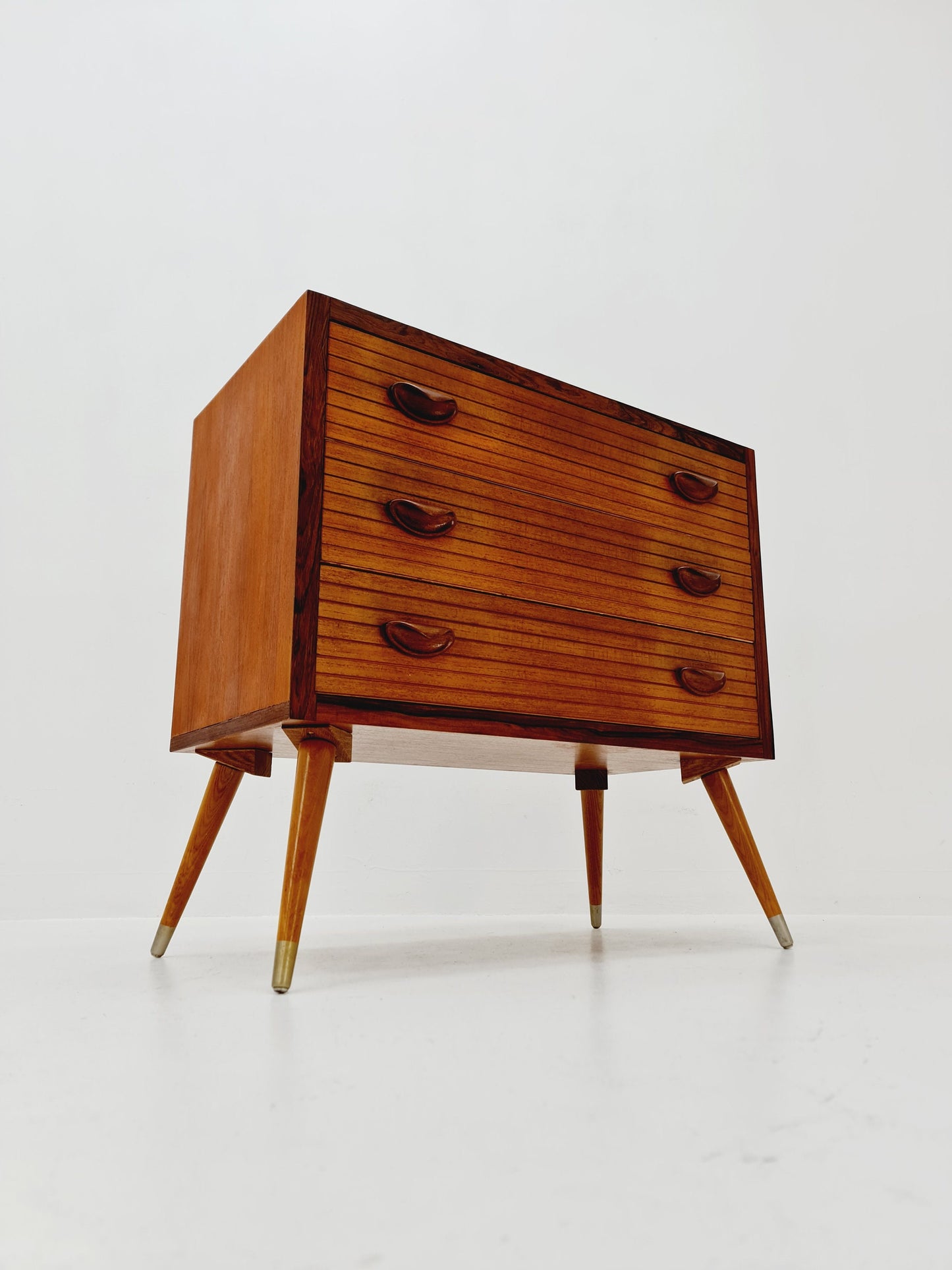 Rare Mid century Modern German teak & Palisander chest of drawers by Ernst Dieter Hilker, 1960s