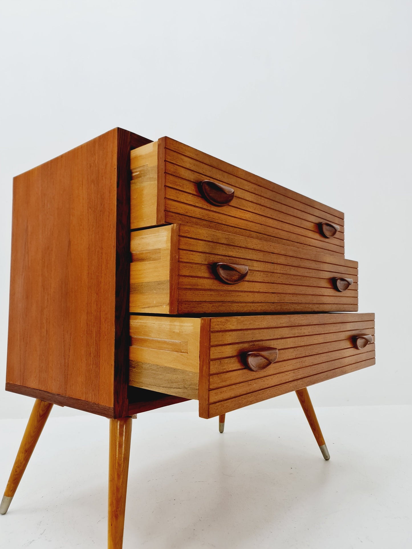 Rare Mid century Modern German teak & Palisander chest of drawers by Ernst Dieter Hilker, 1960s