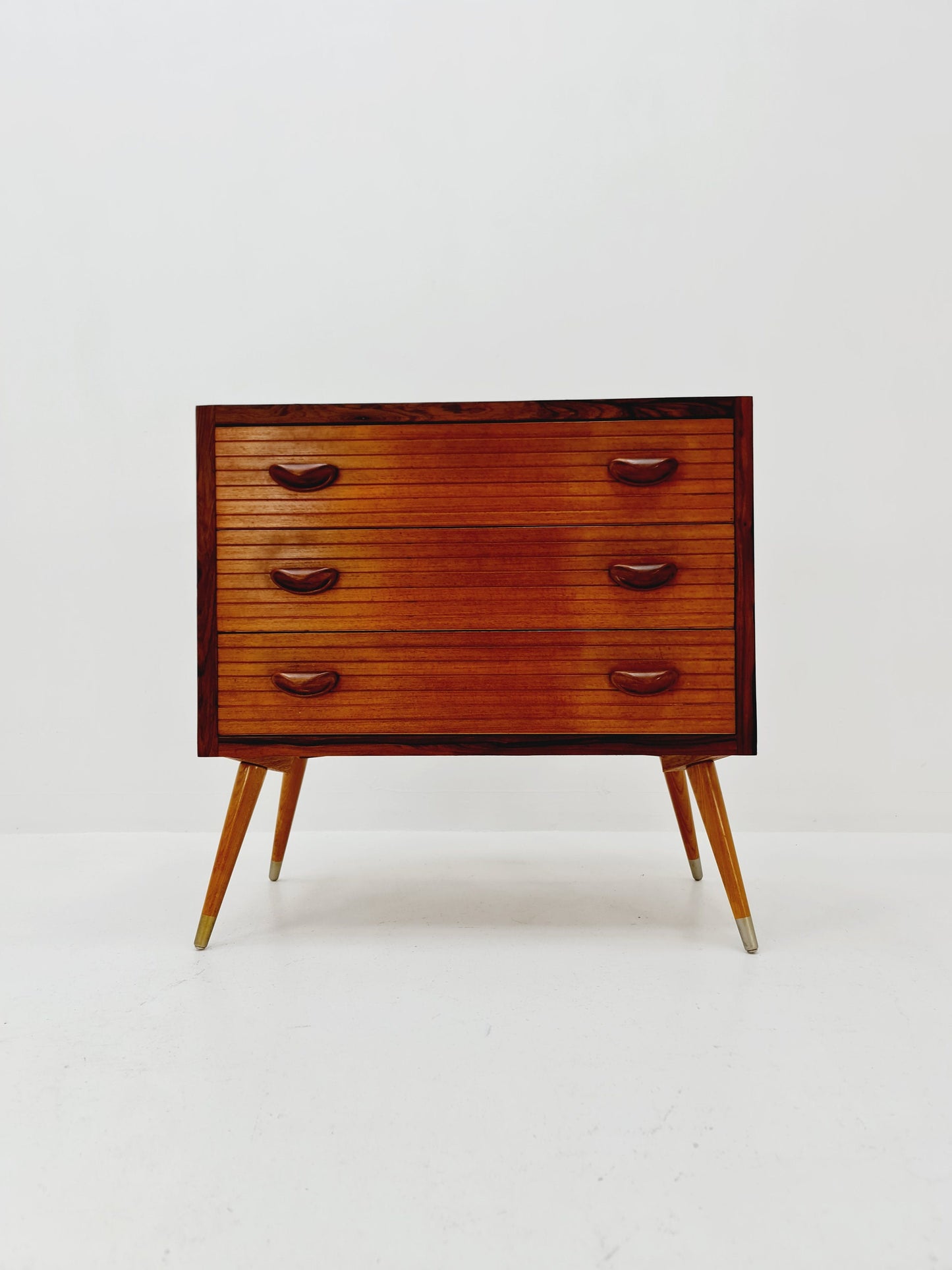 Rare Mid century Modern German teak & Palisander chest of drawers by Ernst Dieter Hilker, 1960s