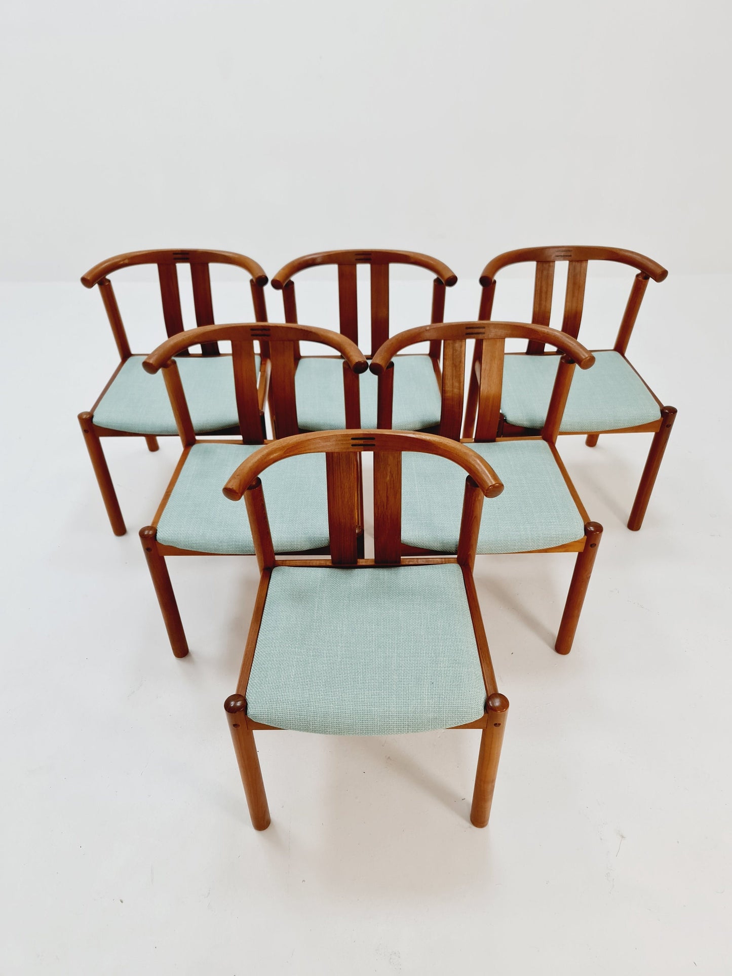Vintage Mid Century teak dining chairs B Hans J.Frydendal for Boltinge, 1960s, Set of 6