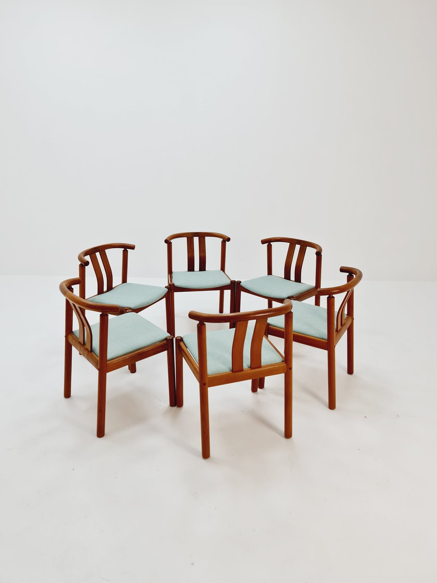 Vintage Mid Century teak dining chairs B Hans J.Frydendal for Boltinge, 1960s, Set of 6