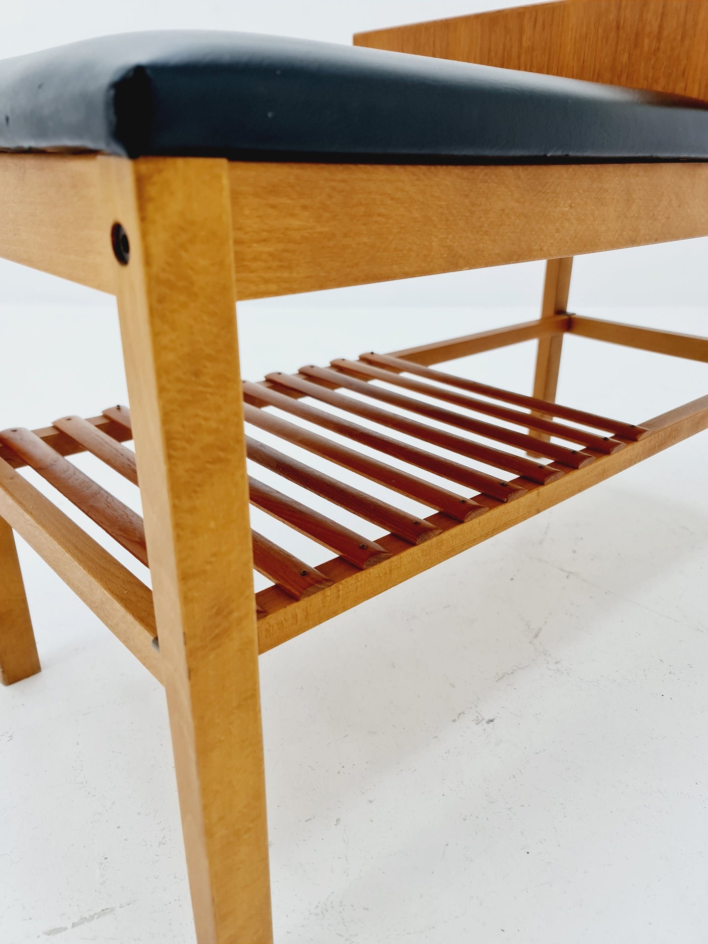 Danish teak telefon table/ hallway table By Jörgen Maahr/Otto Nielsen, 1960s