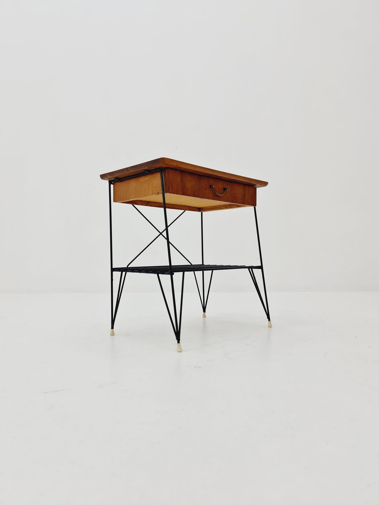 Midcentury swedish teak Vintage Side table/ Bedside table, 1960s