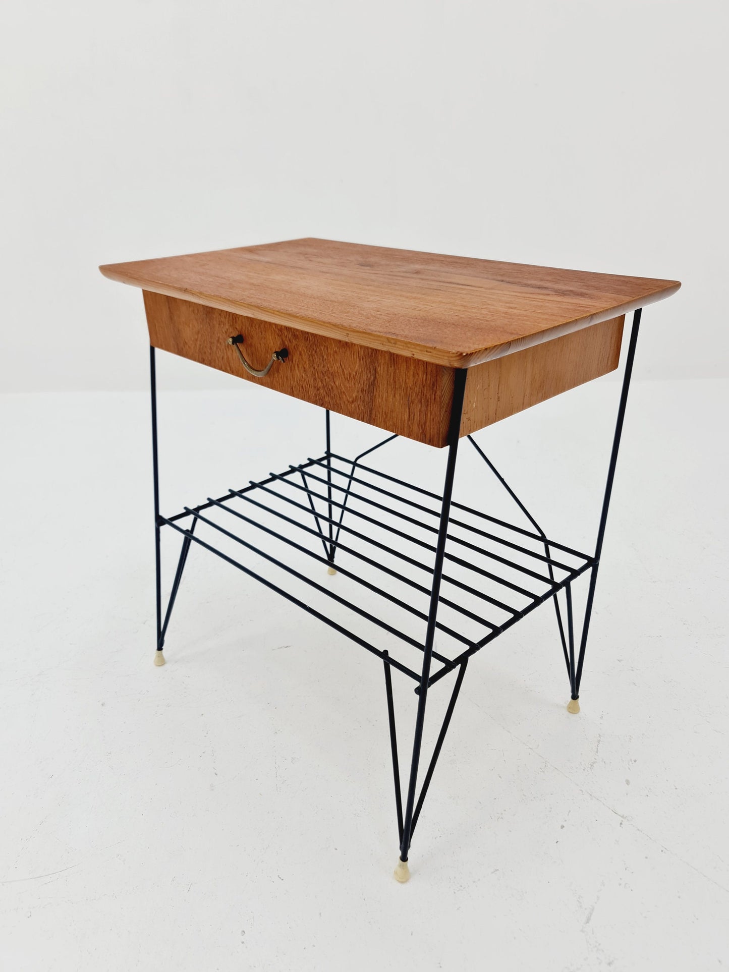 Midcentury swedish teak Vintage Side table/ Bedside table, 1960s