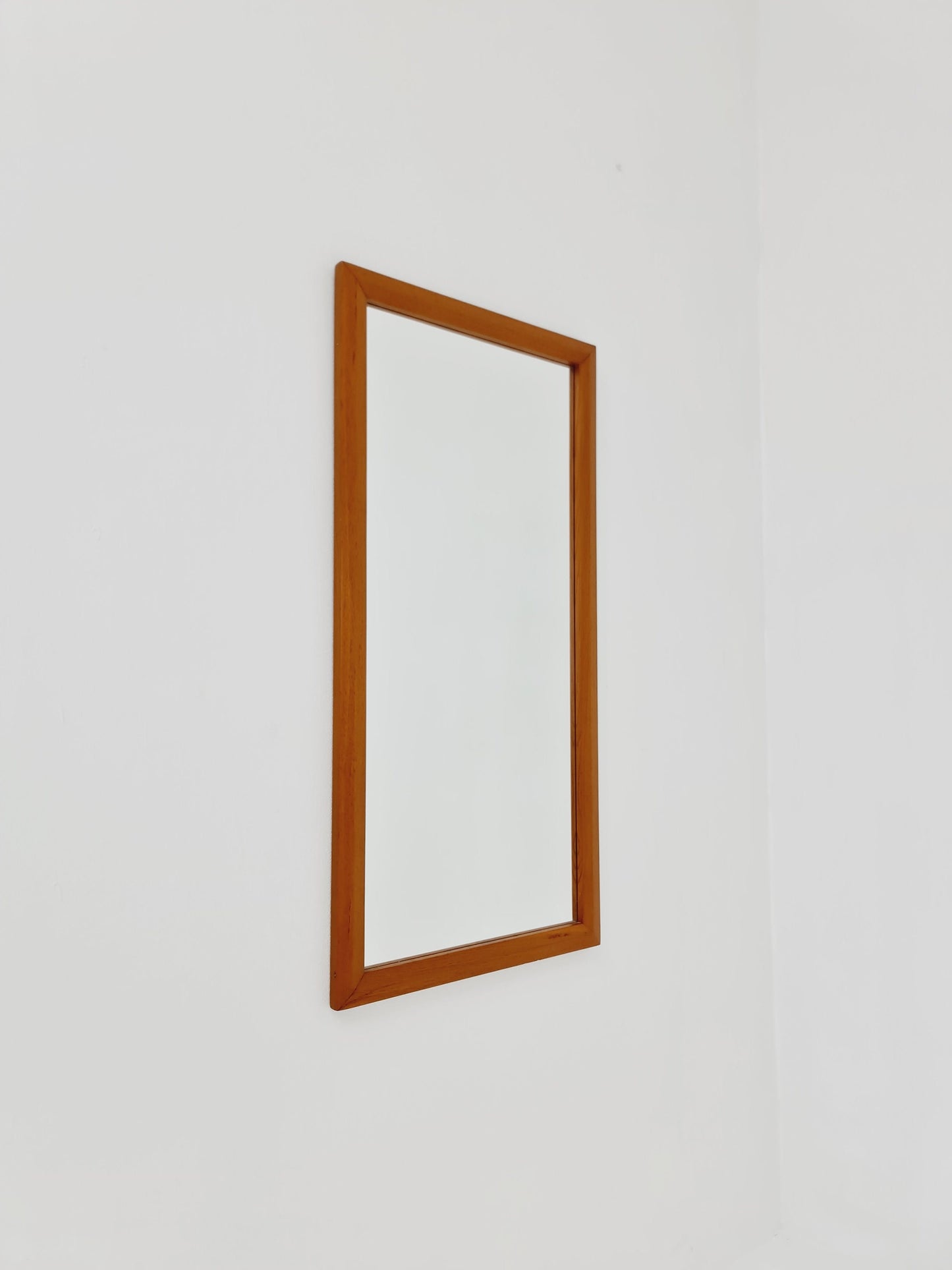Teak Swidish mid-century Modern wall-mounted mirror By AB Nybrofabriken, 1960s