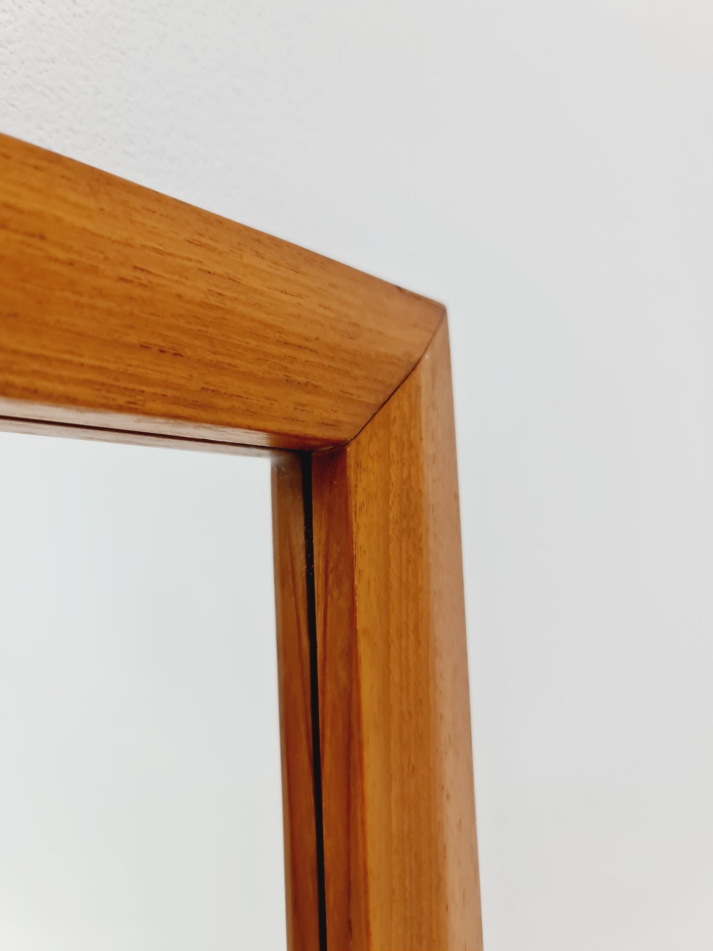 Teak Swidish mid-century Modern wall-mounted mirror By AB Nybrofabriken, 1960s
