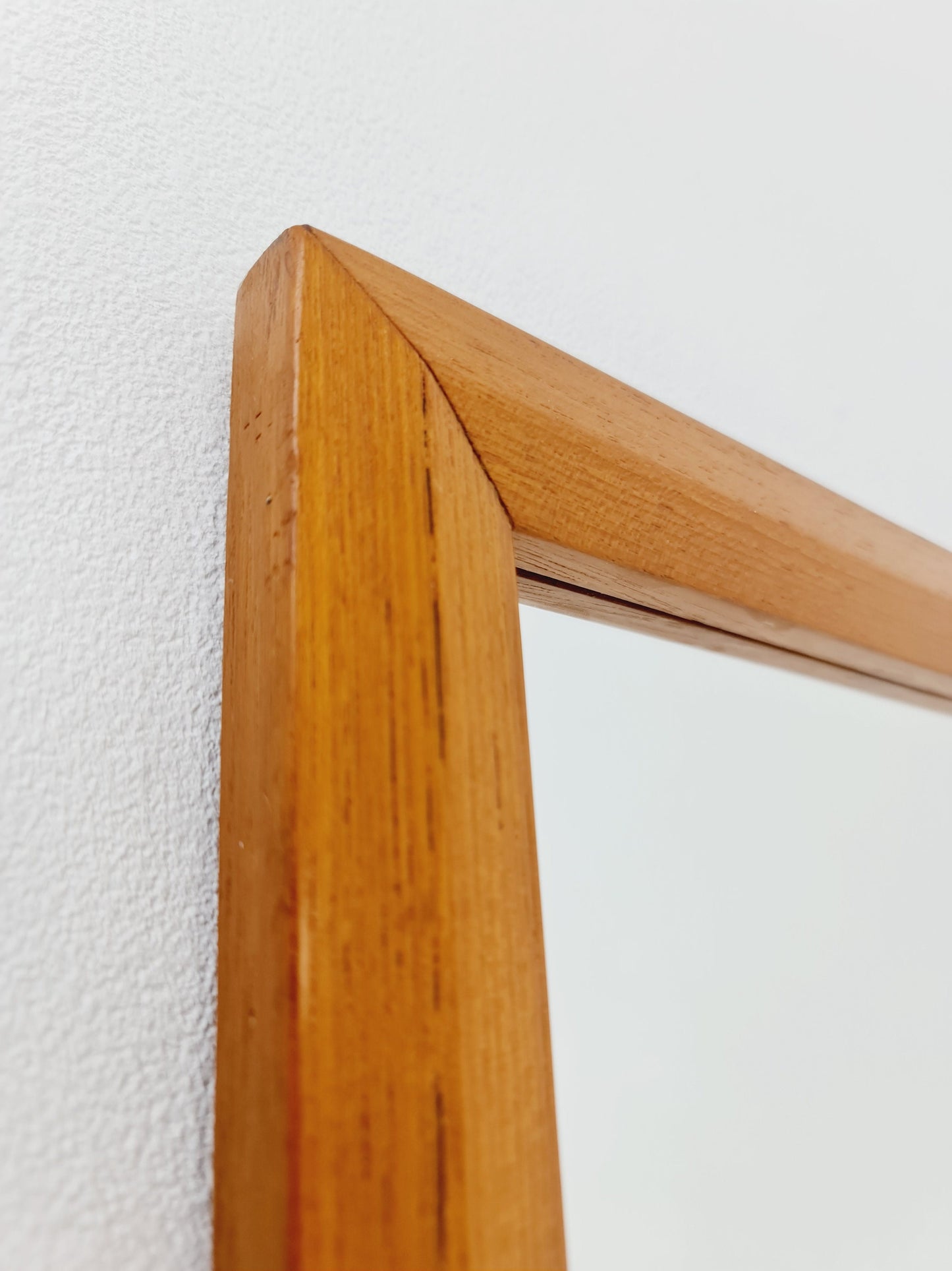 Teak Swidish mid-century Modern wall-mounted mirror By AB Nybrofabriken, 1960s