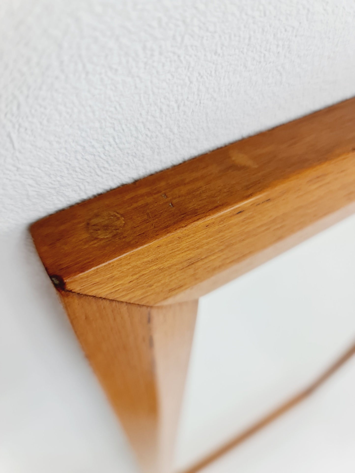 Teak Swidish mid-century Modern wall-mounted mirror By AB Nybrofabriken, 1960s