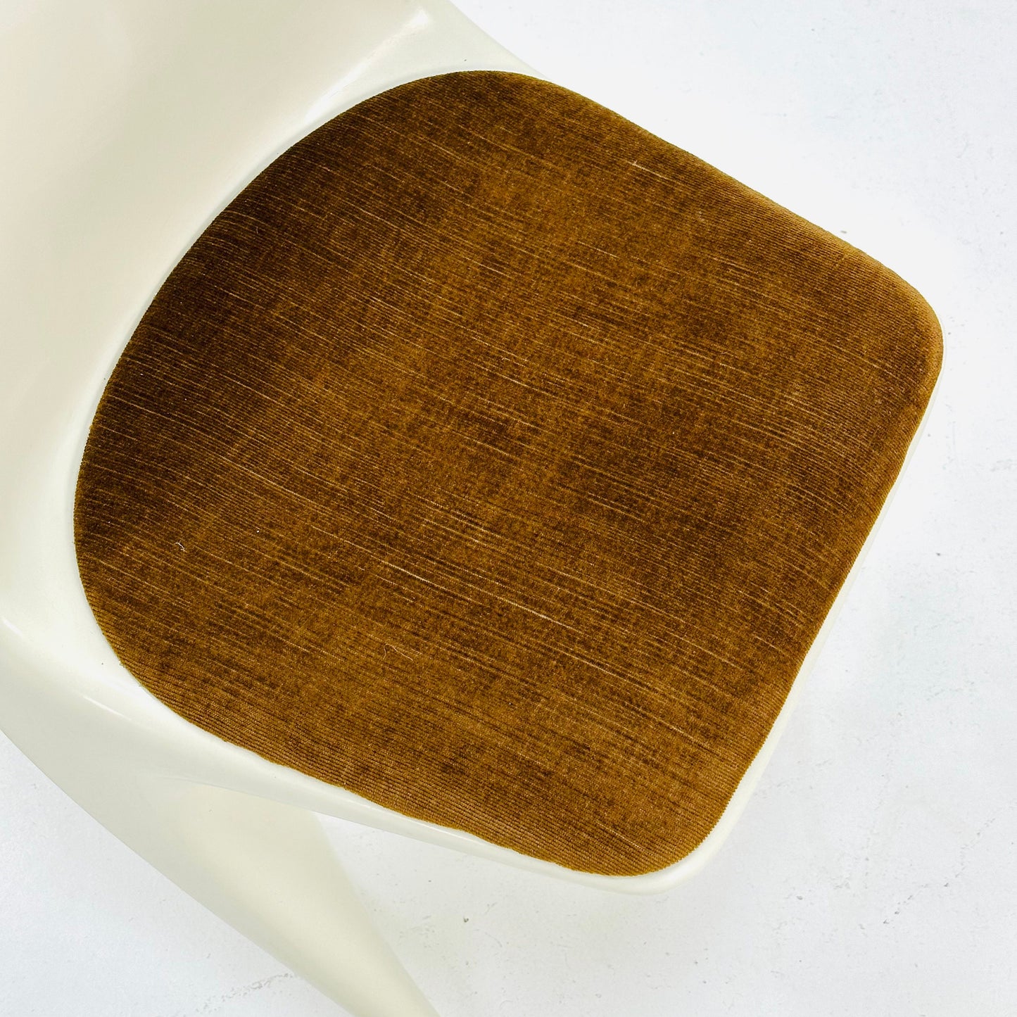 1 of 4 space age chair model 200 by Alexander Begge for Casala original brown fabric upholstery 1970s Germany