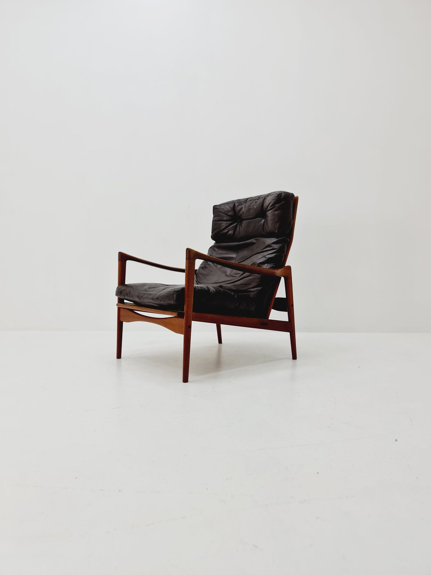 Mid-century Rare Danish Lounge chair by Ib Koford Larsen, 1960s