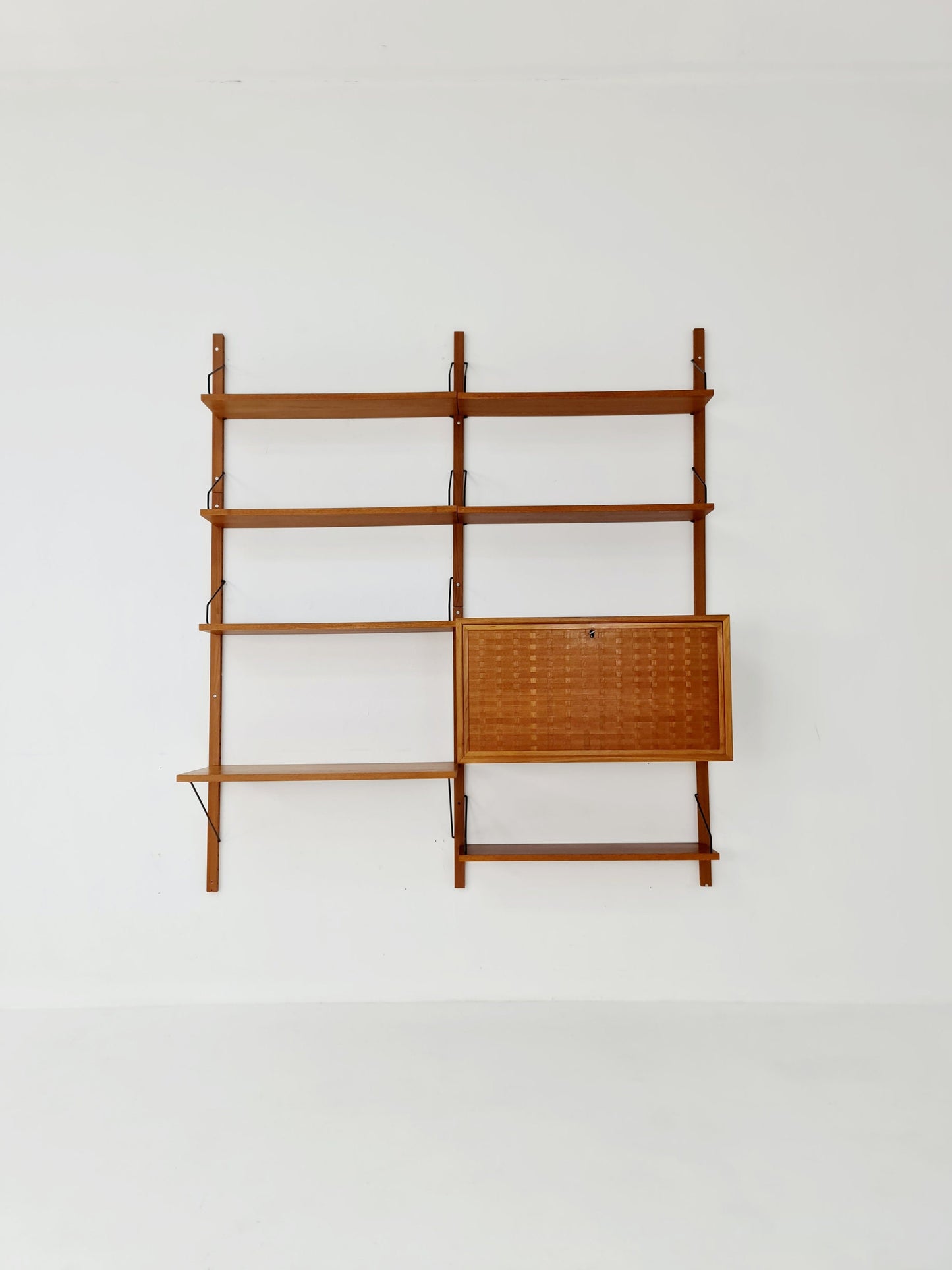 Mid century Danish Teak Wall Unit with bar cabinet & Desk by Poul Cadovius for Royal,Denmark, 1960s
